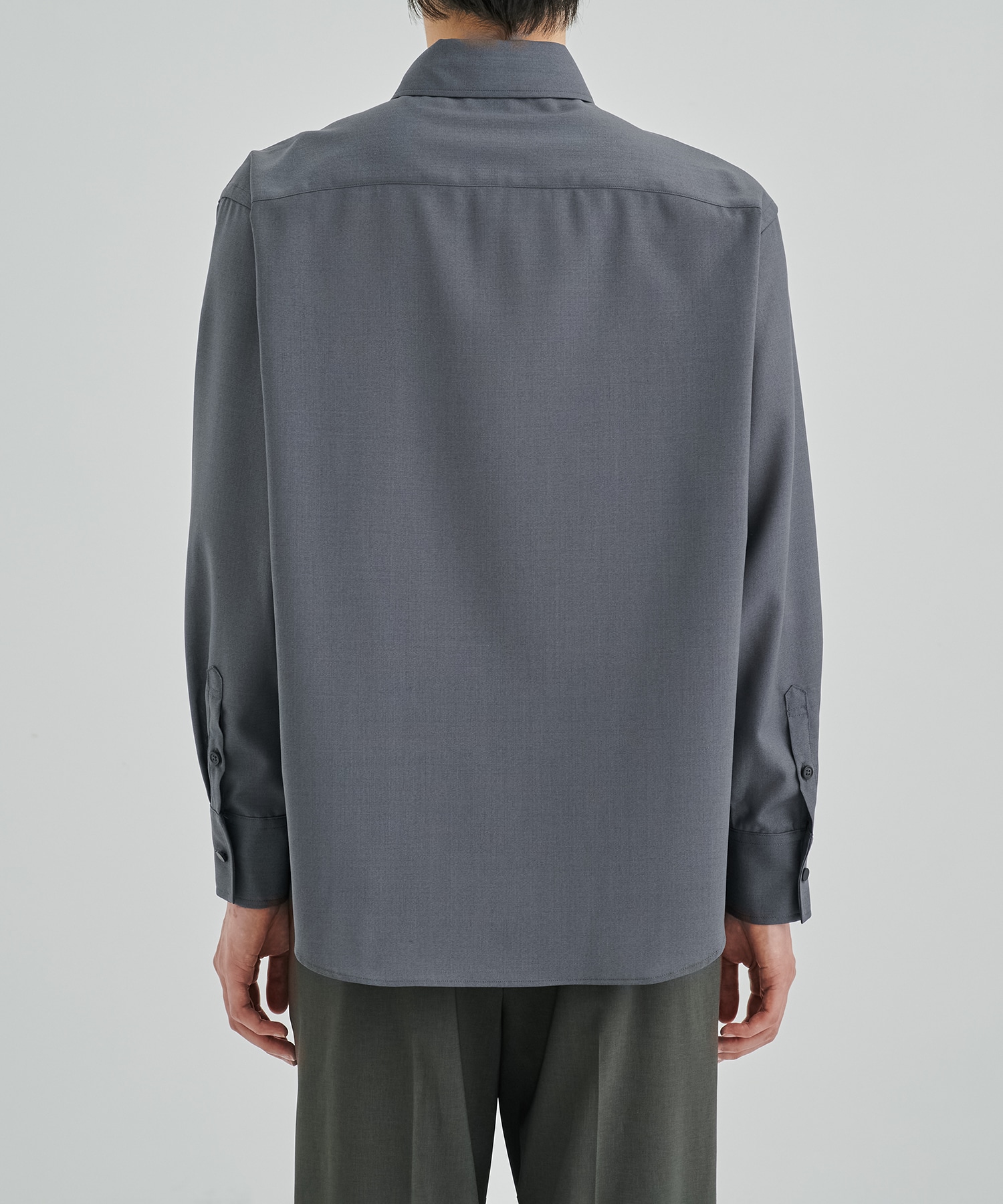 SUMMER WOOL ロングスリーブシャツ