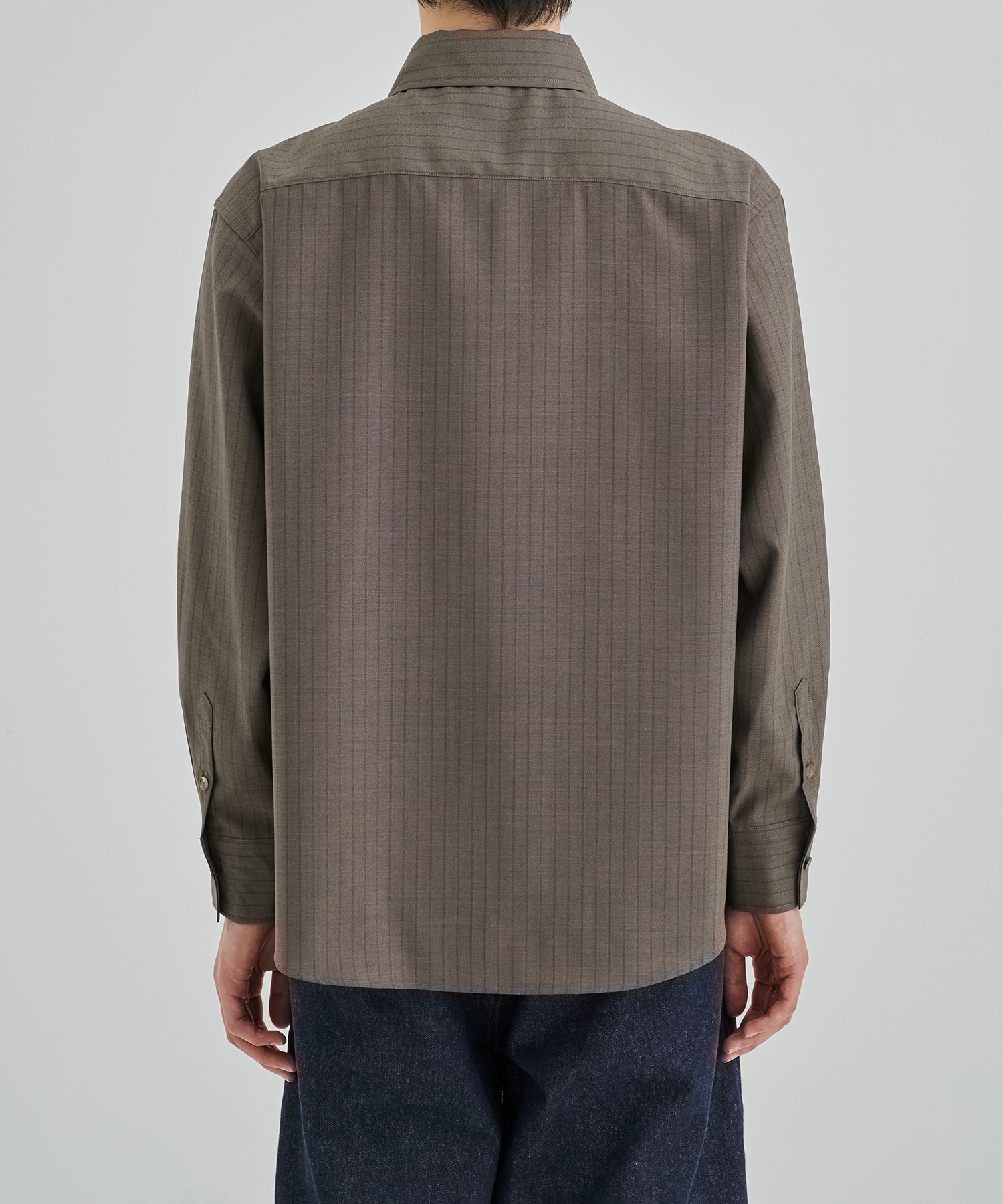 SUMMER WOOL ロングスリーブシャツ