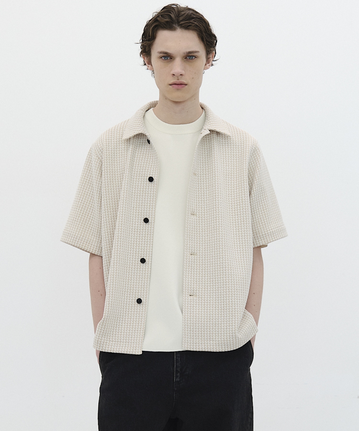【再入荷】ラッセルツイードシャツ S/S