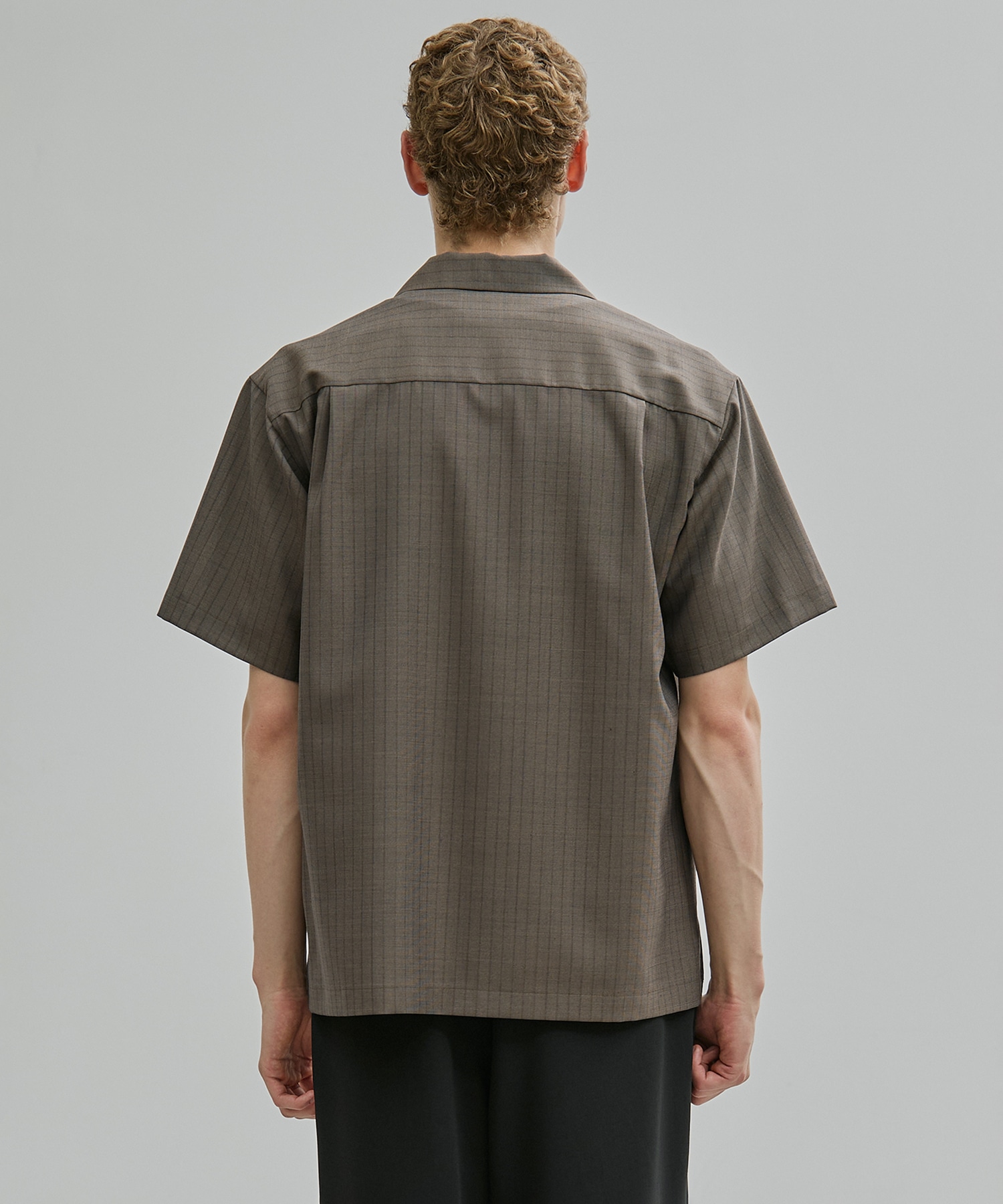 SUMMER WOOL オープンカラーシャツ