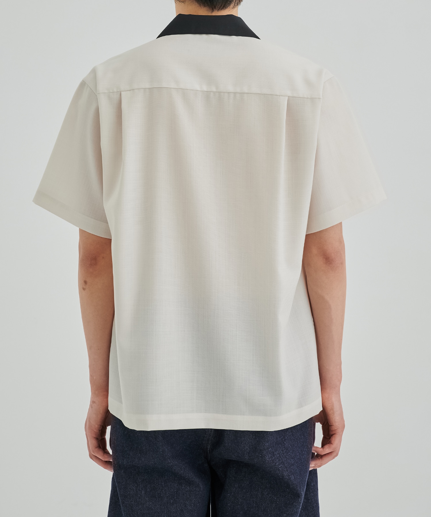 SUMMER WOOL オープンカラーシャツ