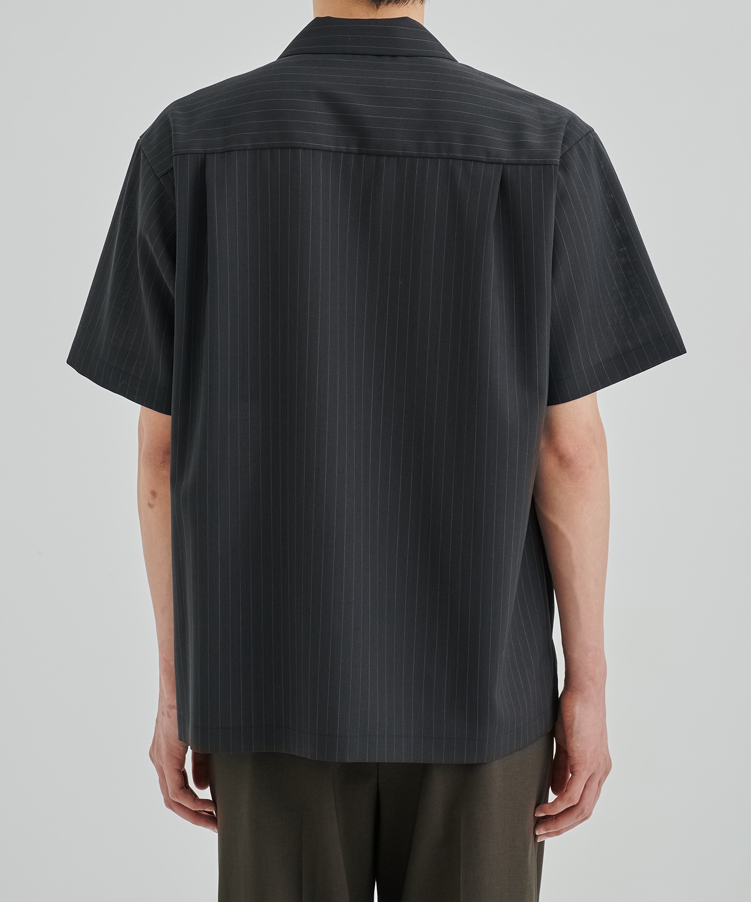 SUMMER WOOL オープンカラーシャツ