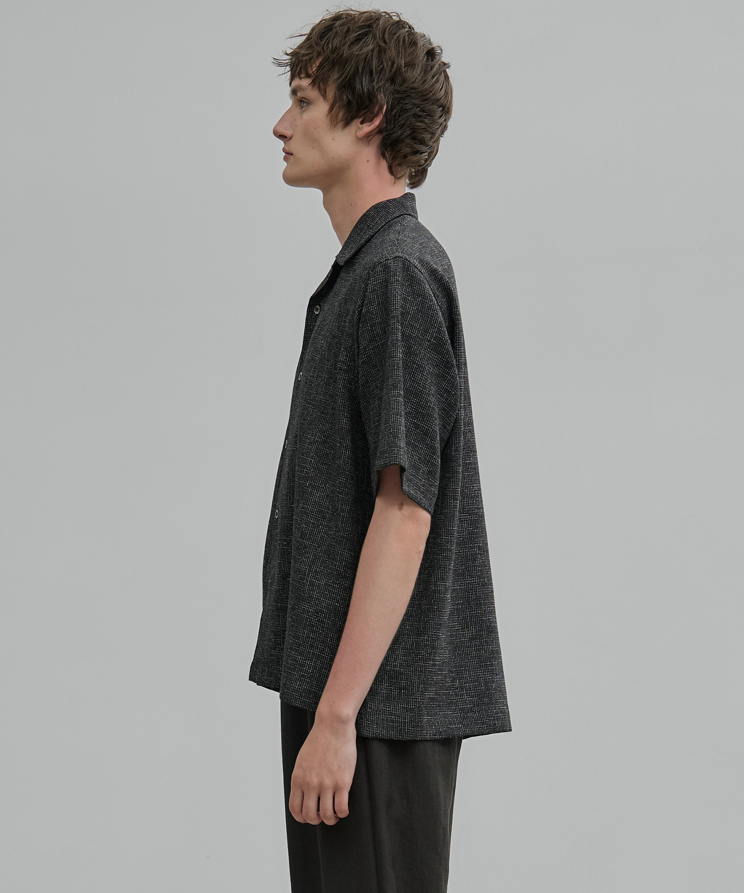 〈新発売〉SUMMER TWEED オープンカラーシャツ