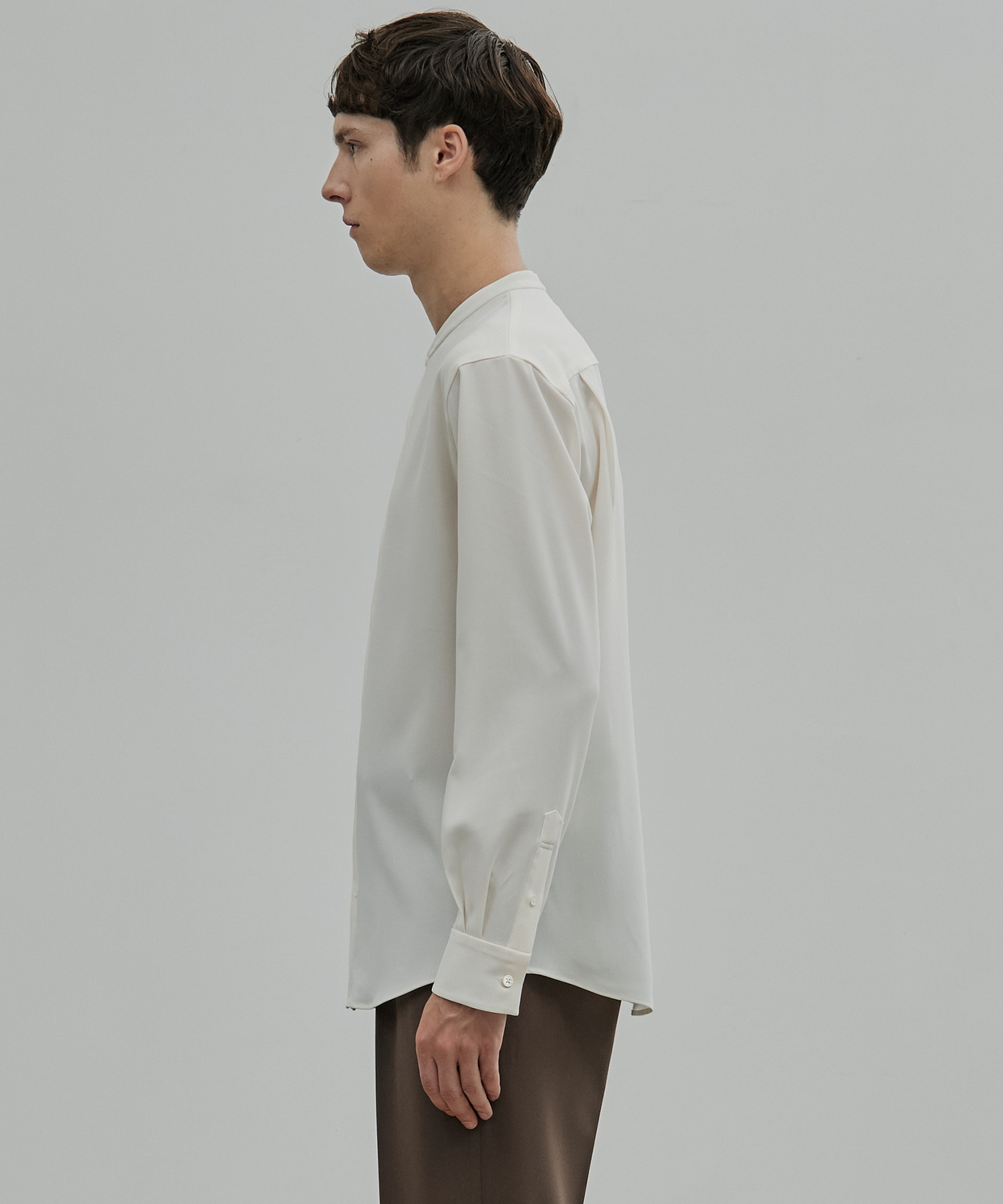 〈新発売〉Dry Twist バンドカラーシャツ