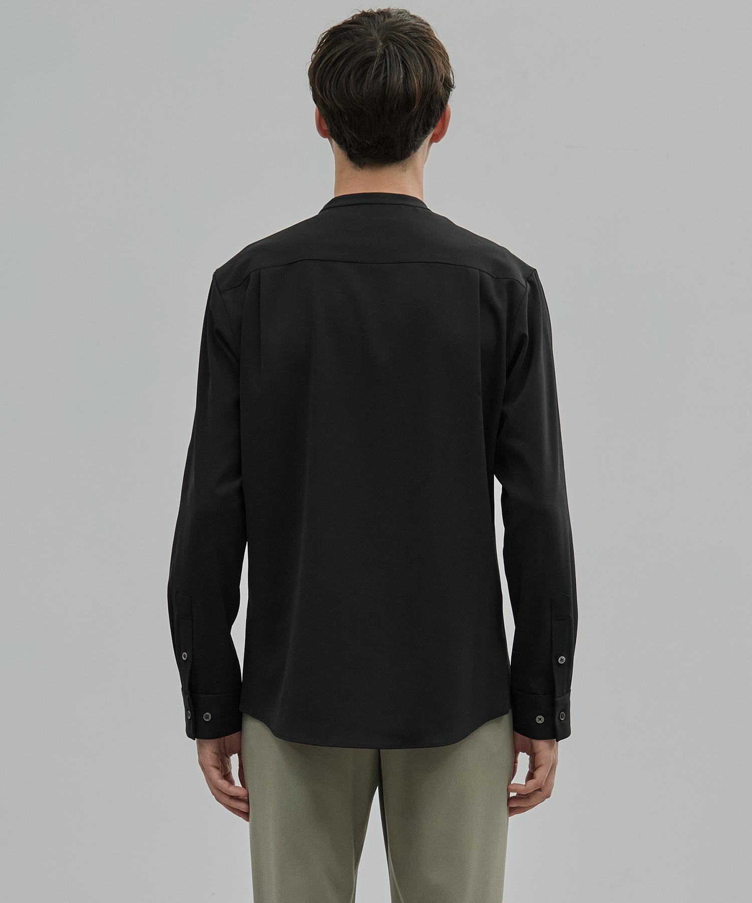 〈新発売〉Dry Twist バンドカラーシャツ