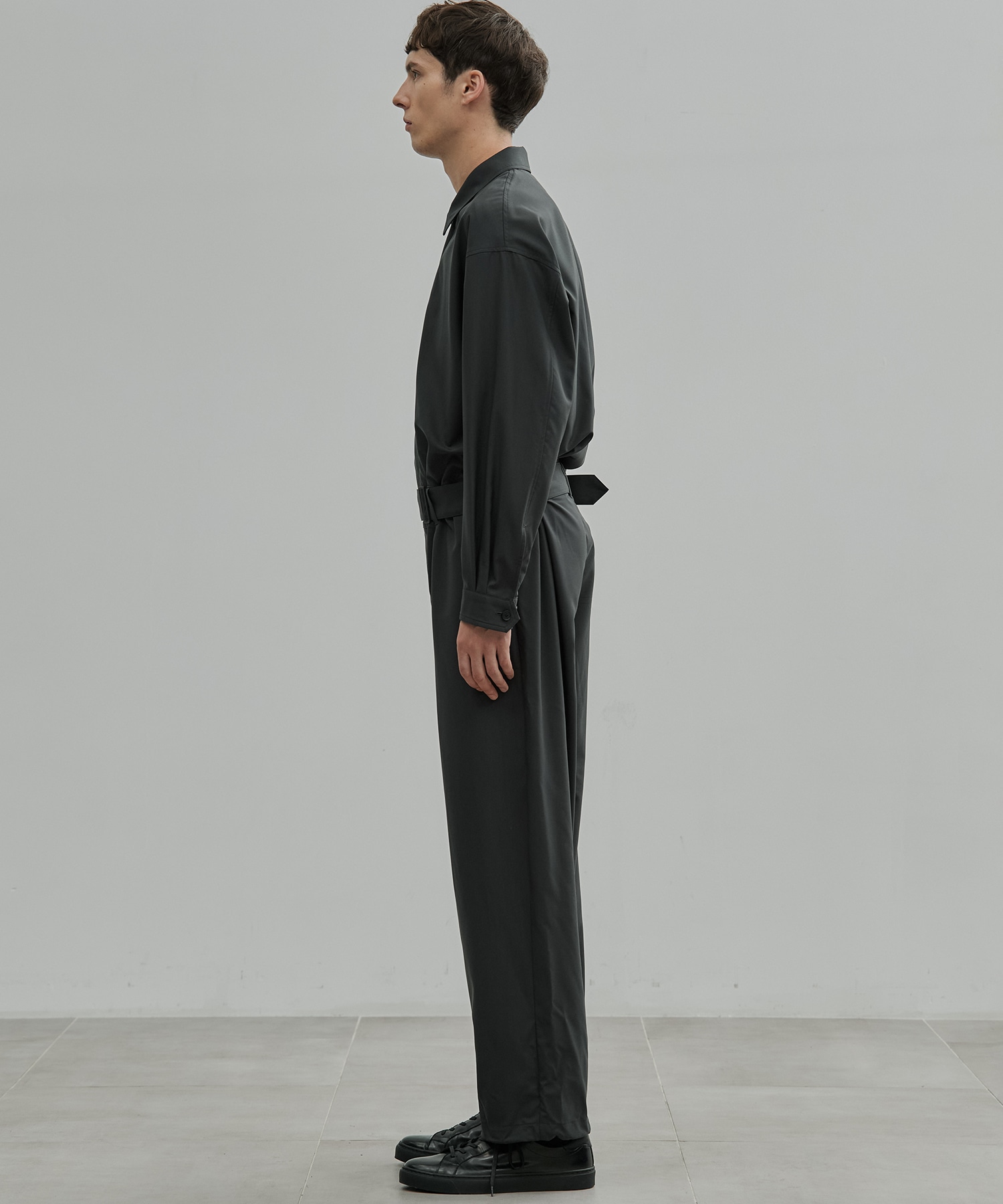 Super120s Wool Typewriter Jumpsuit