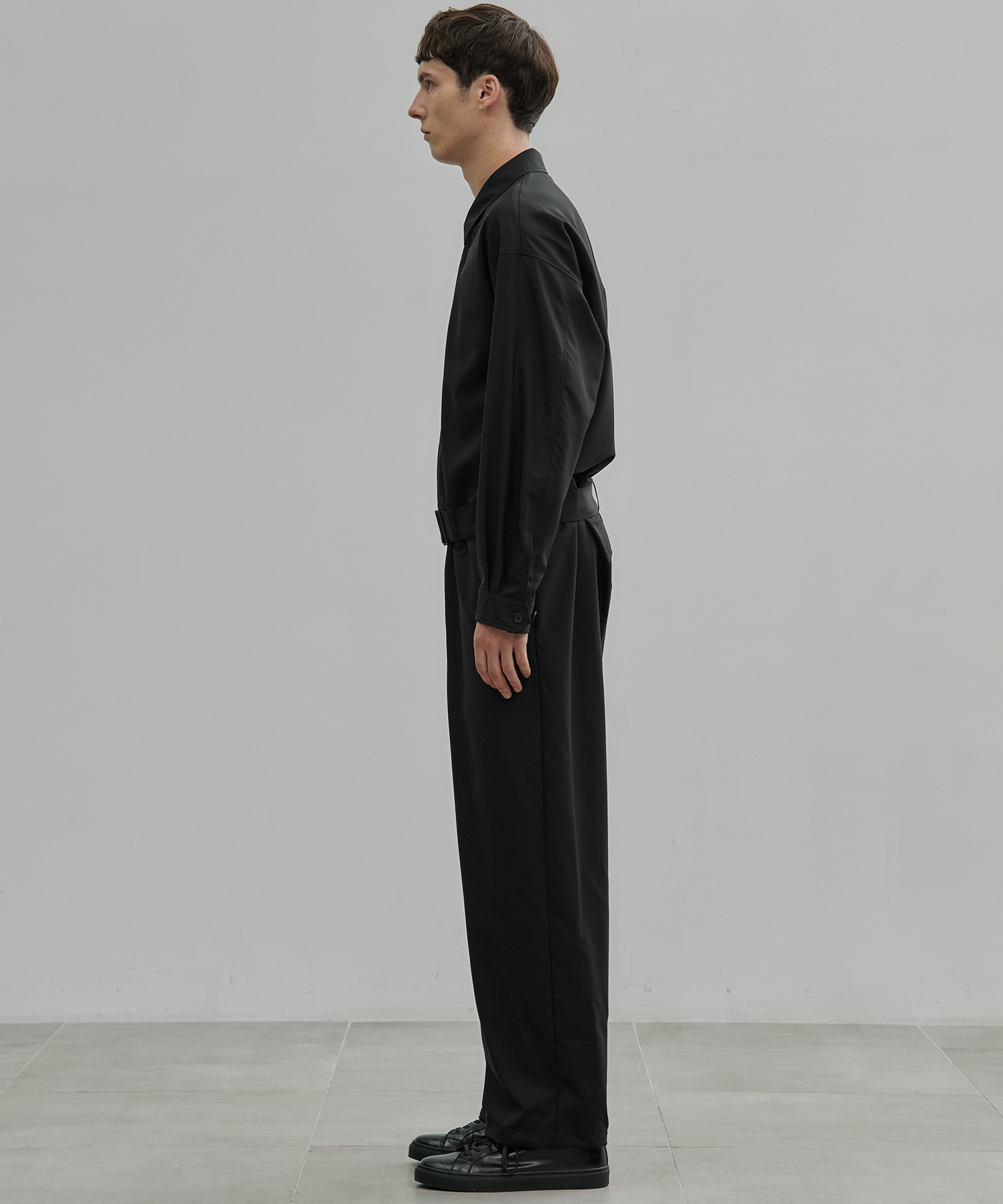Super120s Wool Typewriter Jumpsuit
