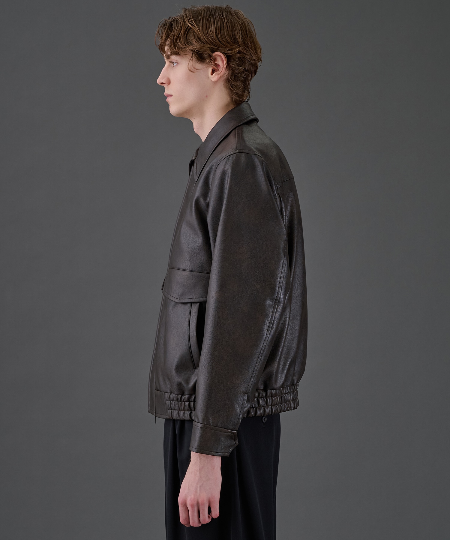VINTAGE LEATHER ブルゾン