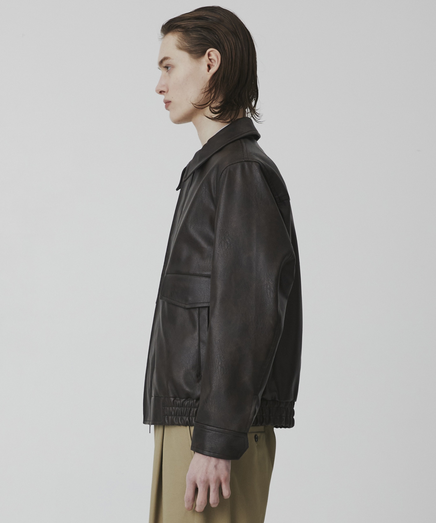 VINTAGE LEATHER ブルゾン