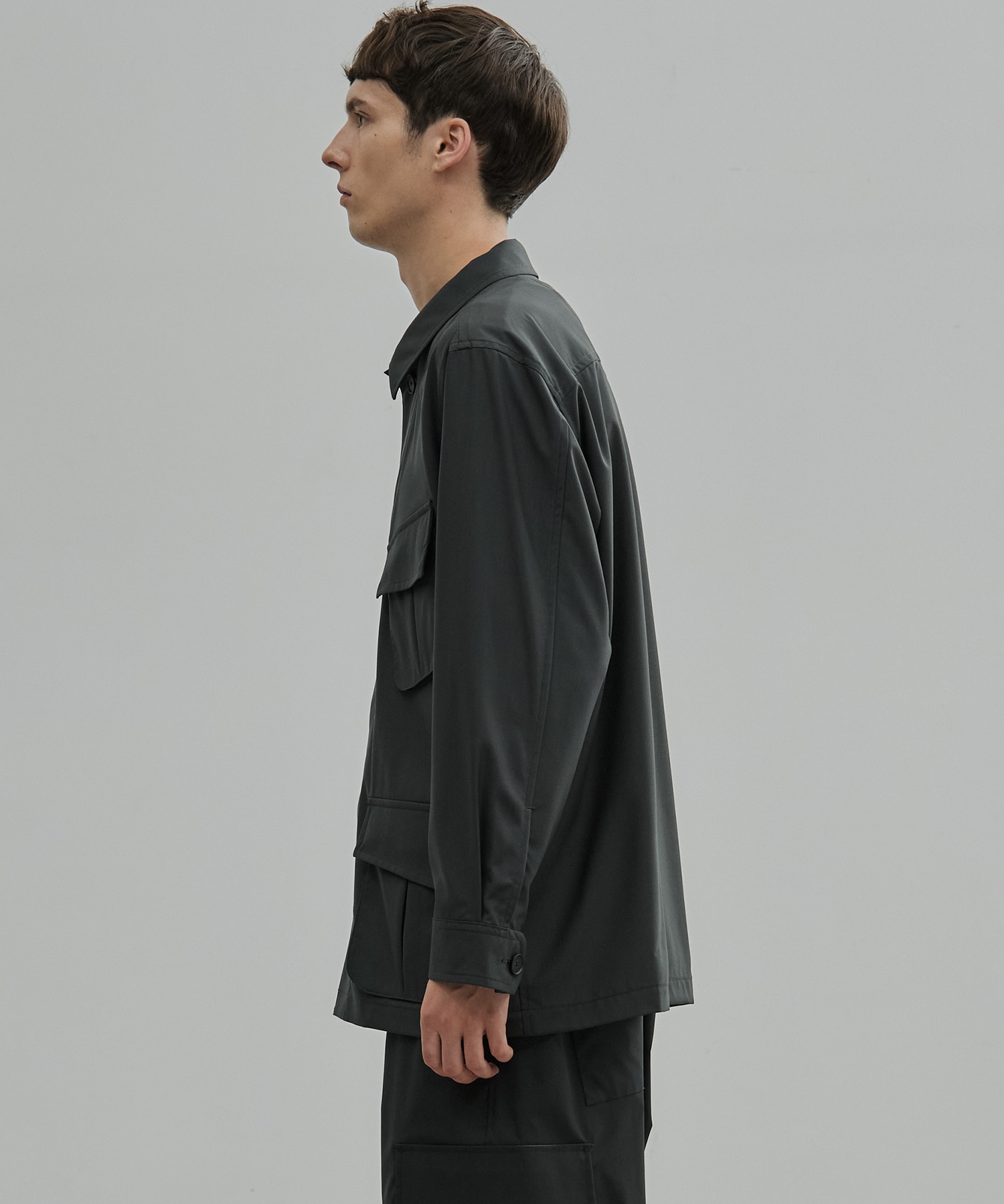 Super120s Wool Typewriter Fatigue Jacket