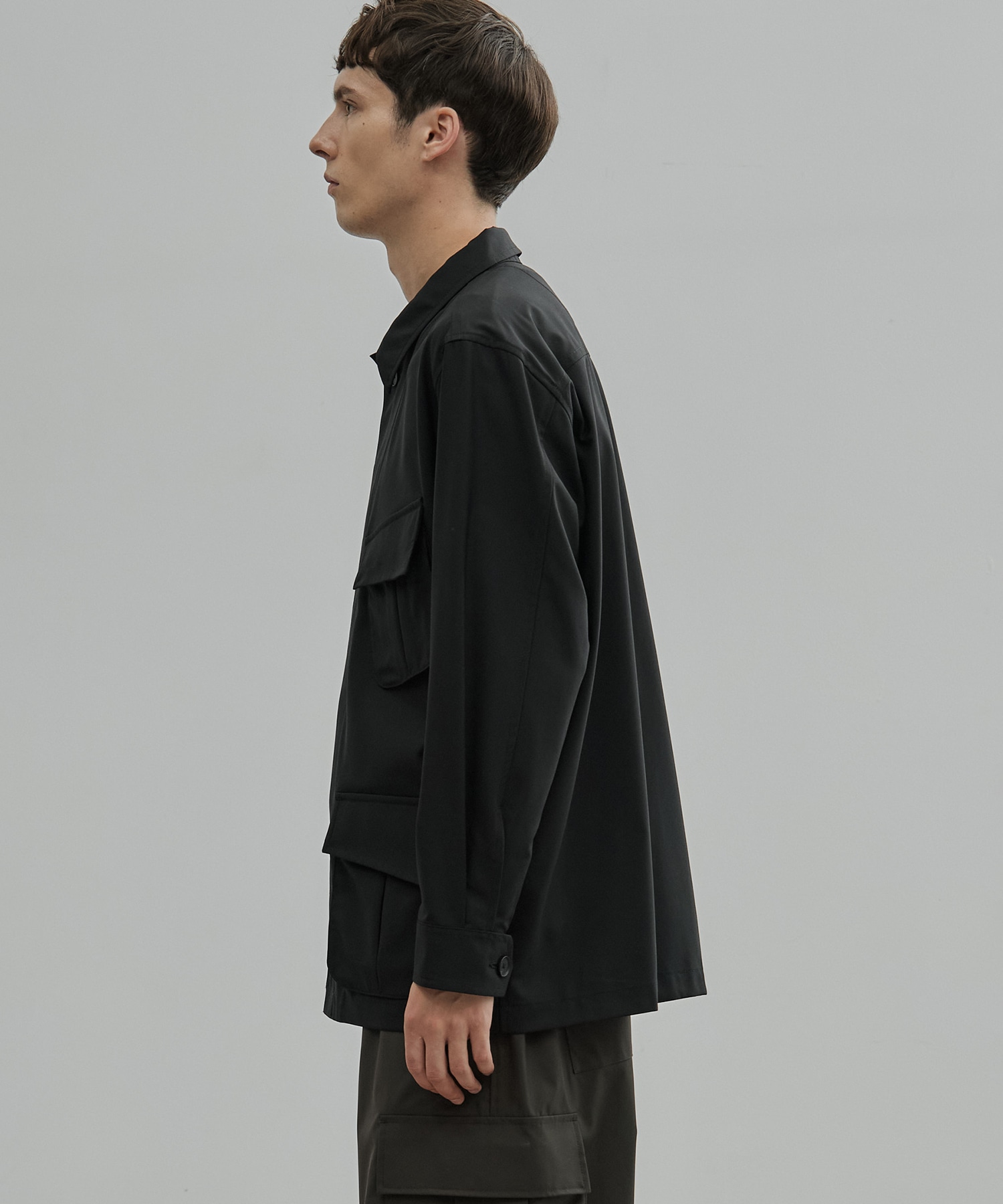Super120s Wool Typewriter Fatigue Jacket