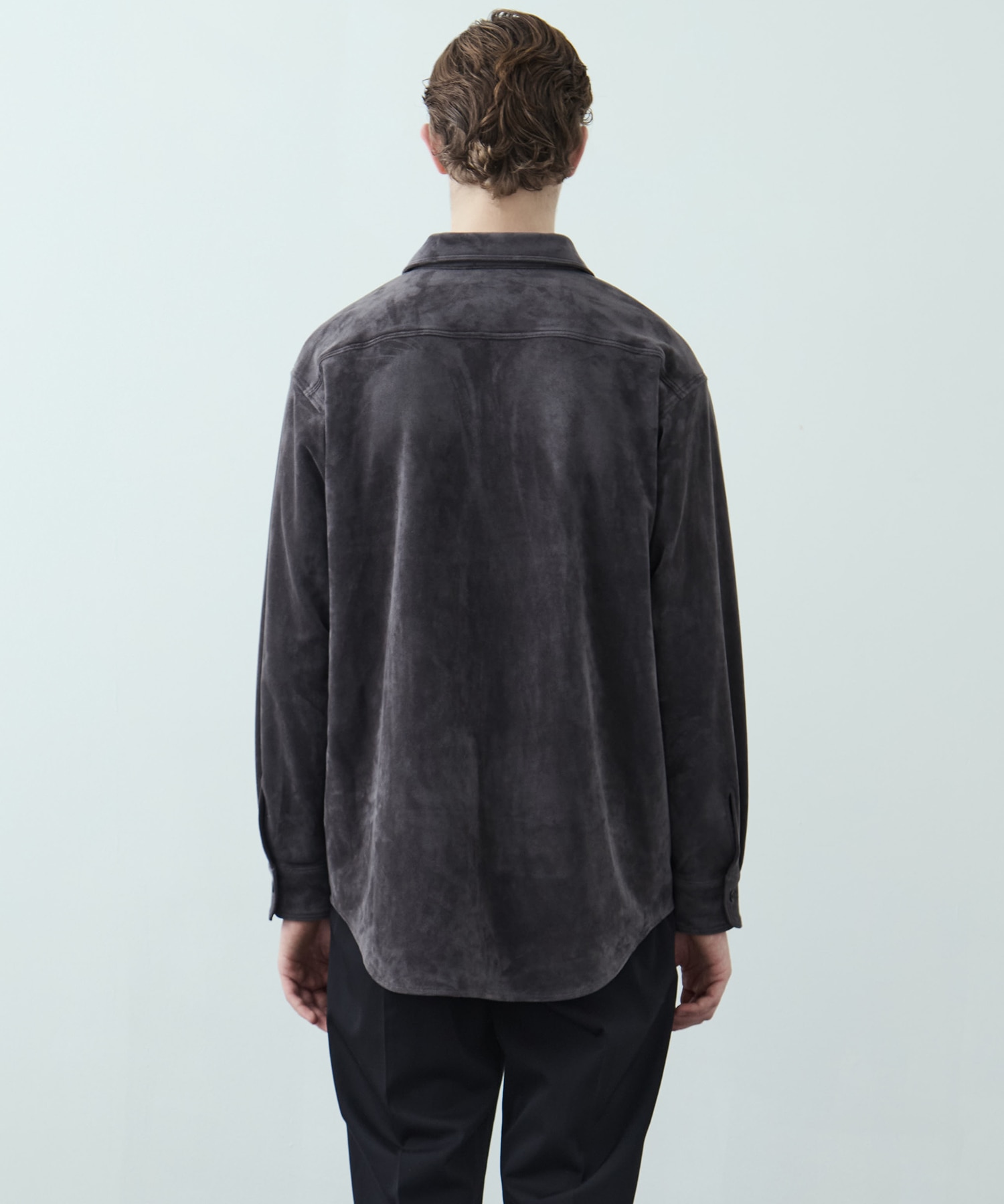 FEATHER SUEDE ロングスリーブシャツ