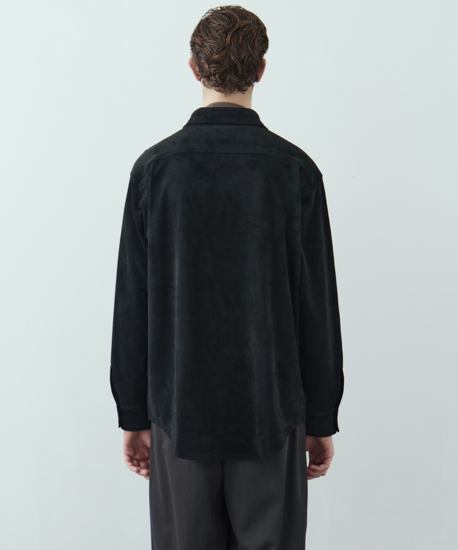FEATHER SUEDE ロングスリーブシャツ