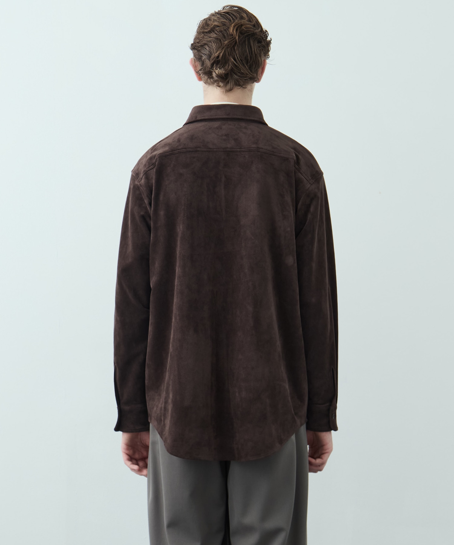 FEATHER SUEDE ロングスリーブシャツ