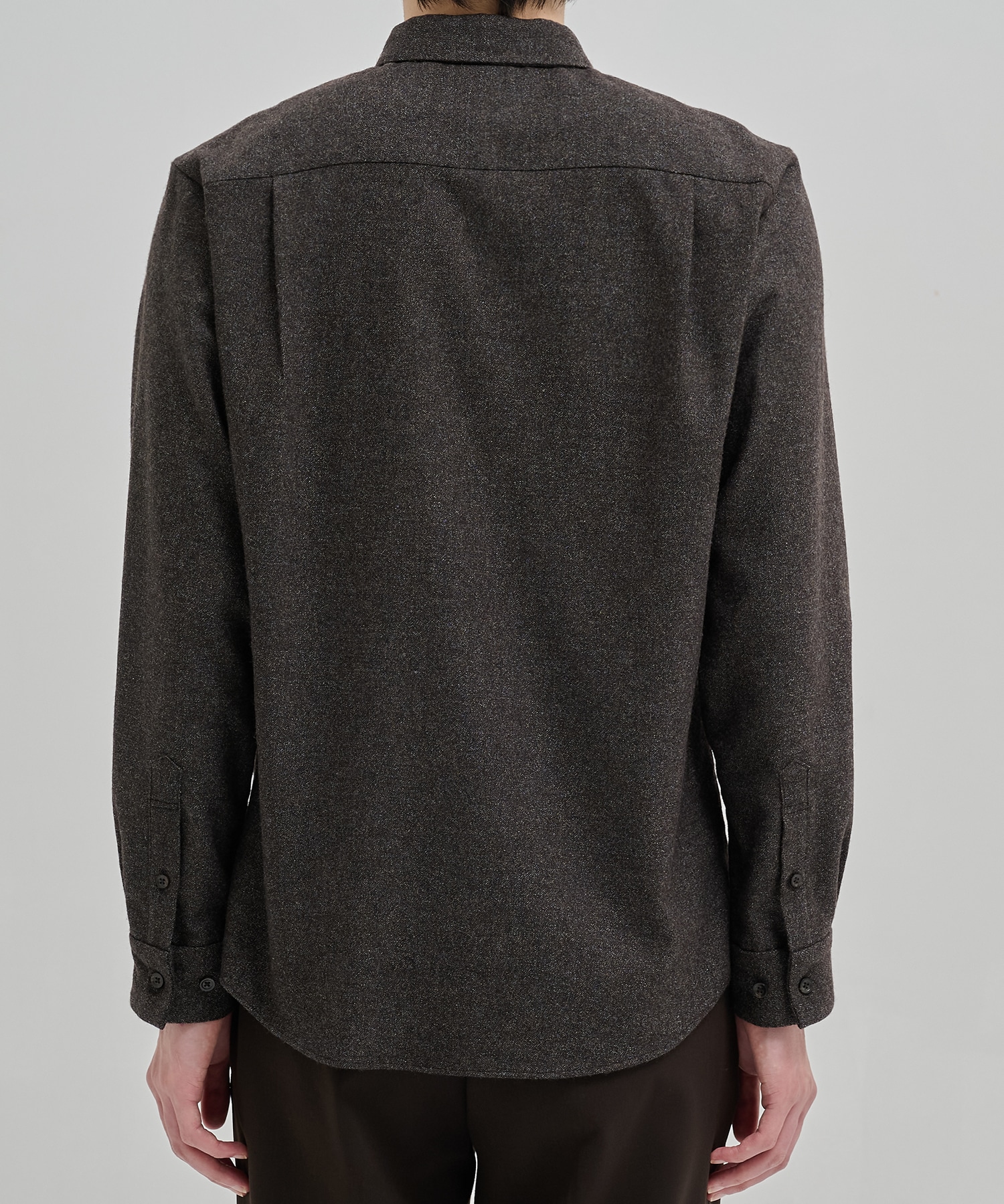 〈残りわずか｜再入荷なし〉SOFT TWEED レギュラーカラーシャツ