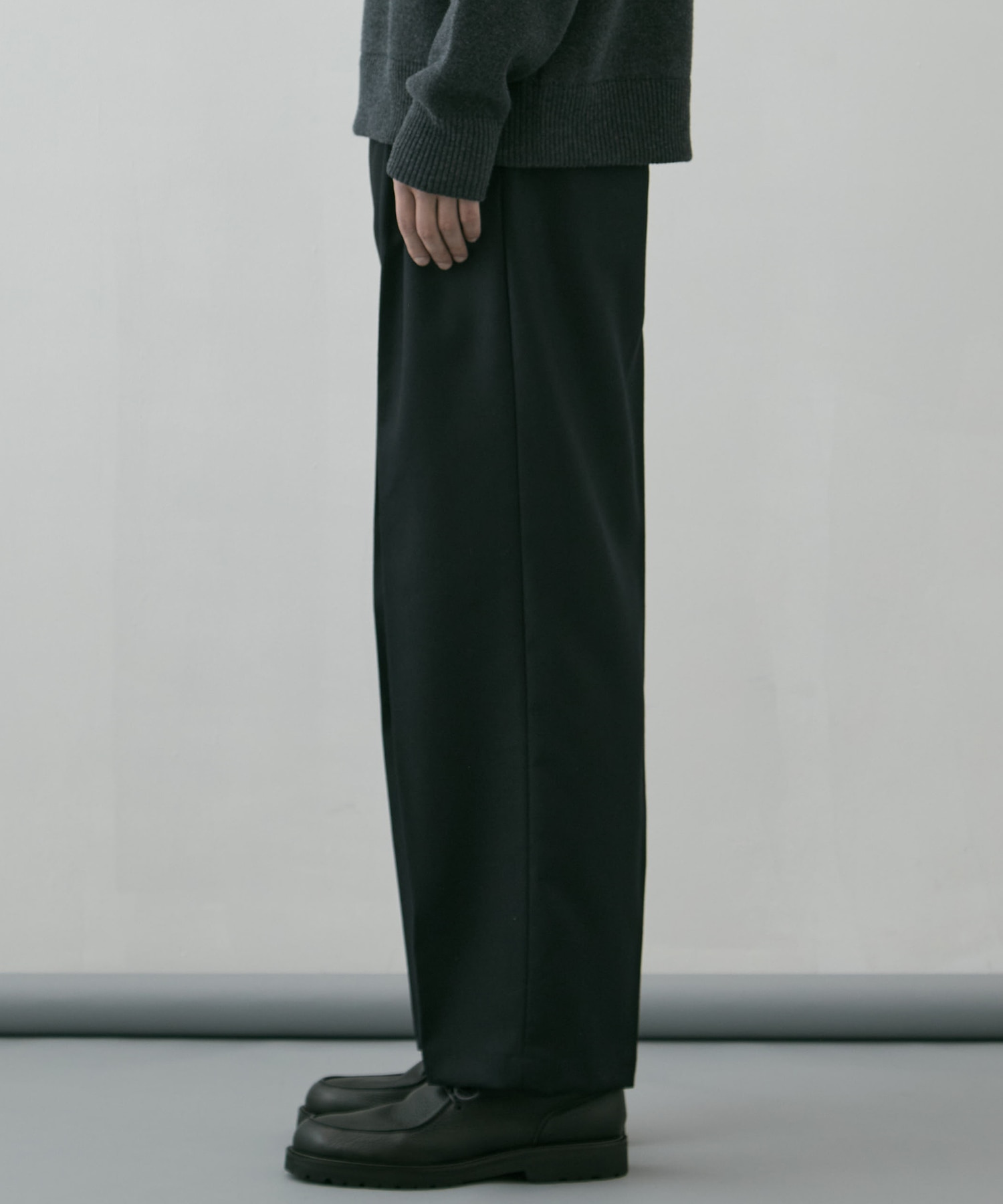 ZQ HARD FLANNEL 2タックワイドストレートパンツ