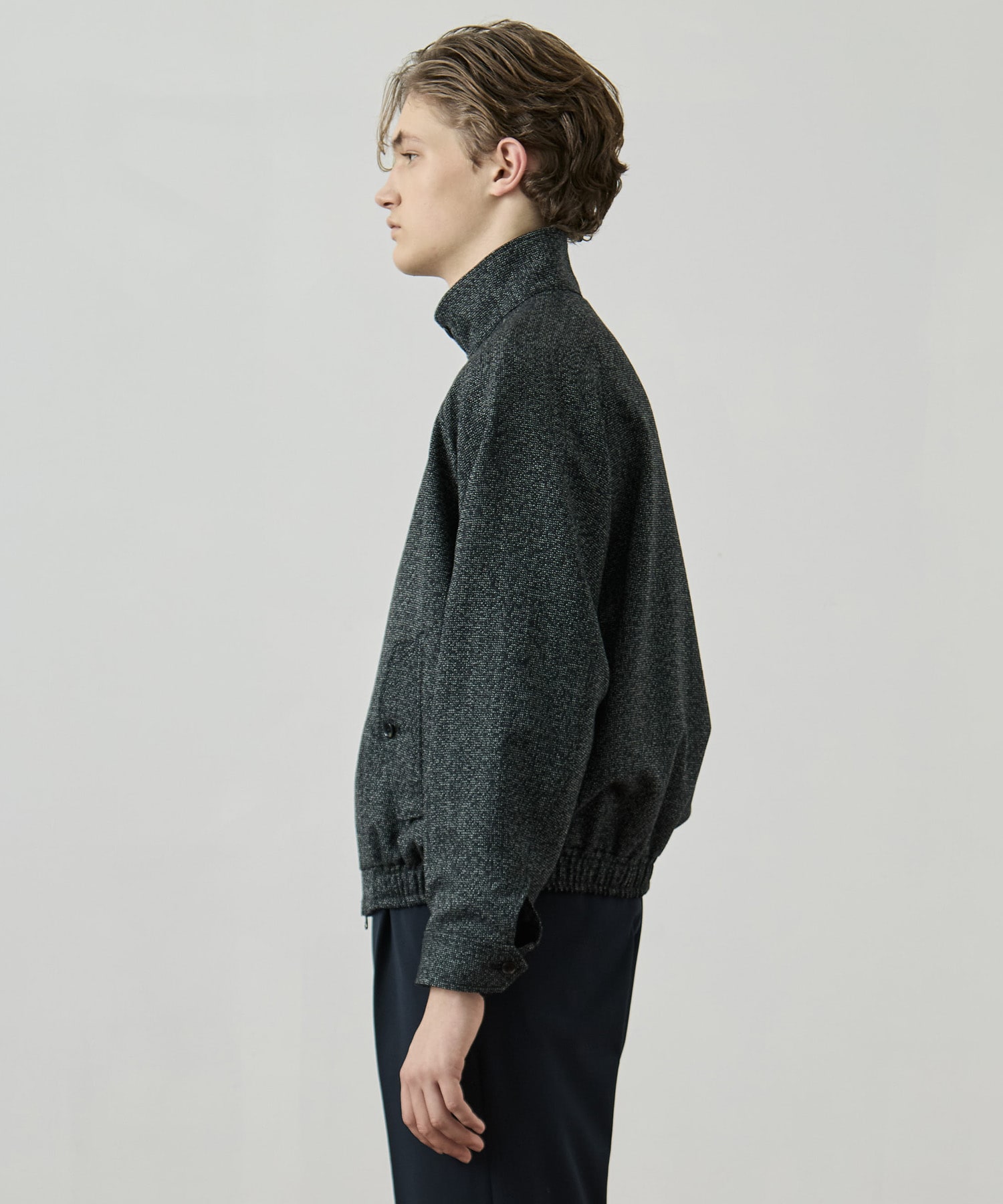 シェットランドウール ハリントンジャケット