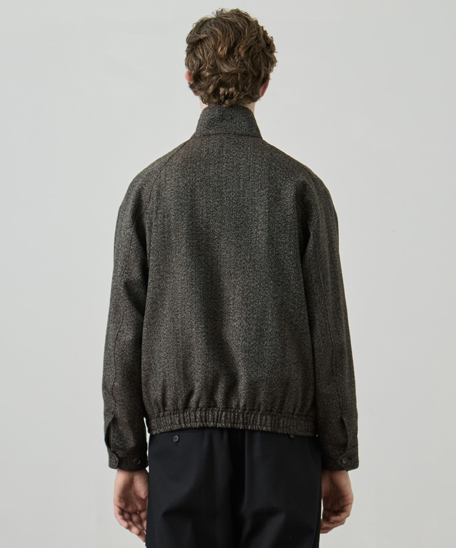 シェットランドウール ハリントンジャケット