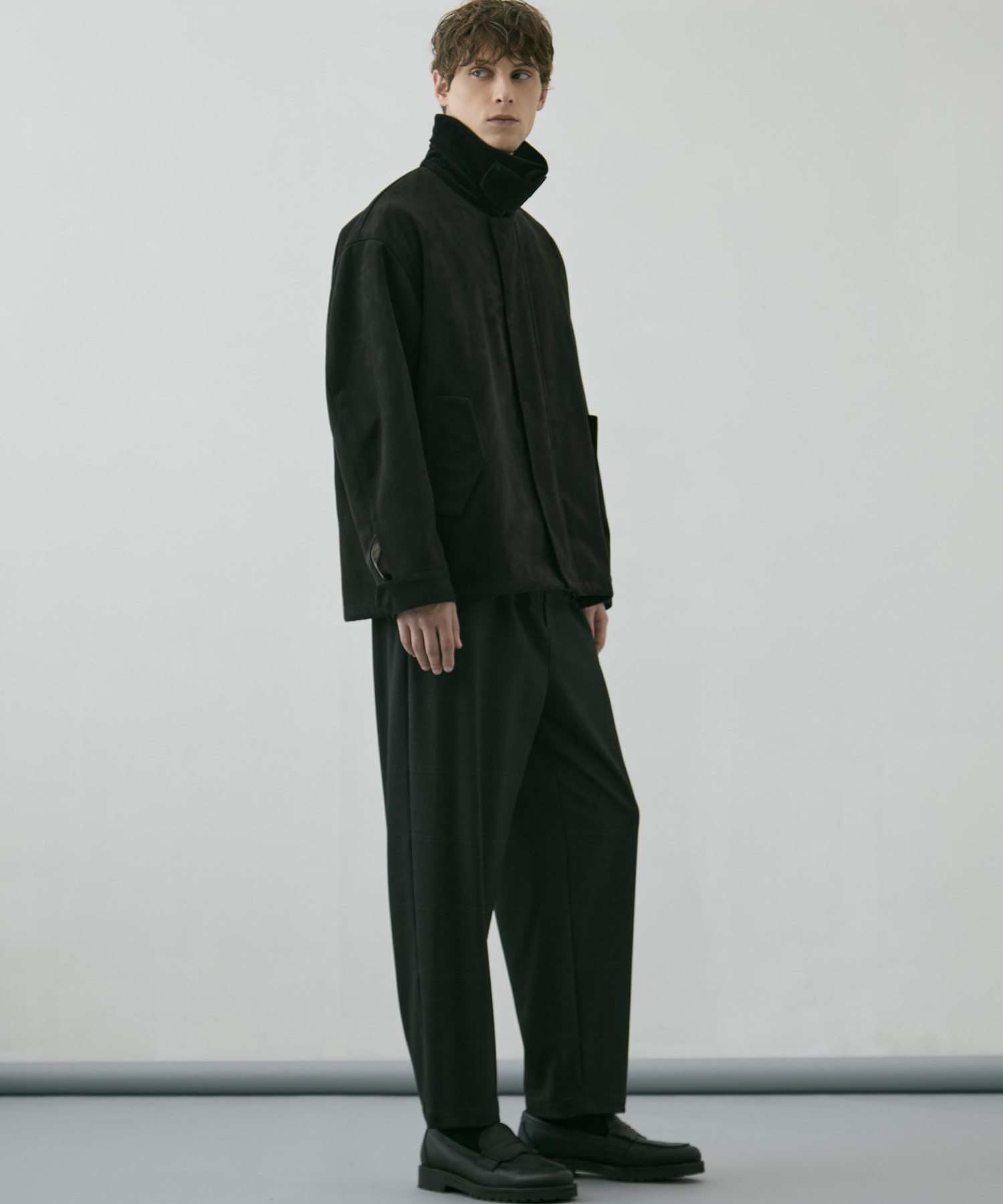 〈WEB限定｜先行予約〉LEATHER TEX SUEDE HUNTING JACKET