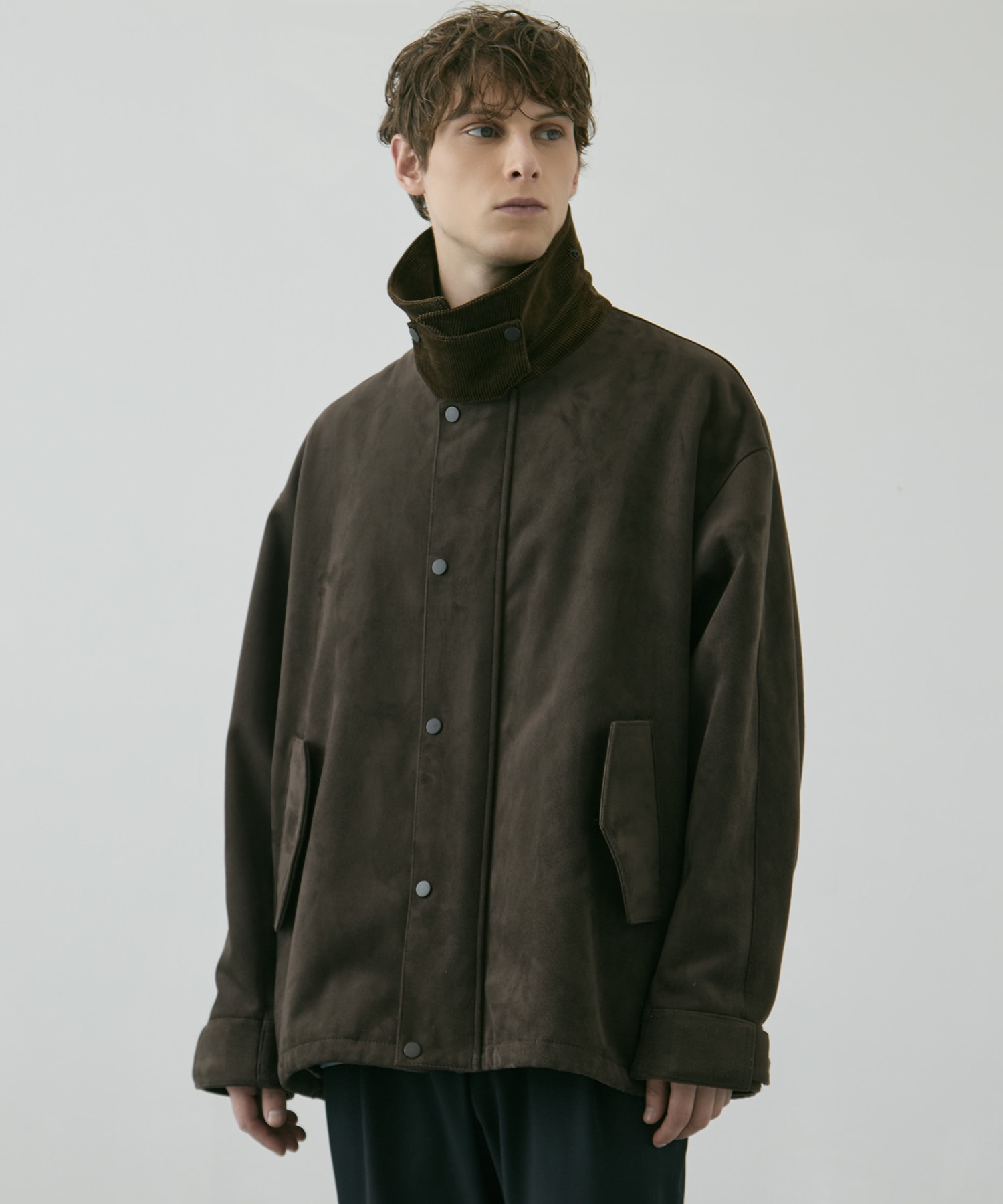 〈WEB限定｜先行予約〉LEATHER TEX SUEDE HUNTING JACKET