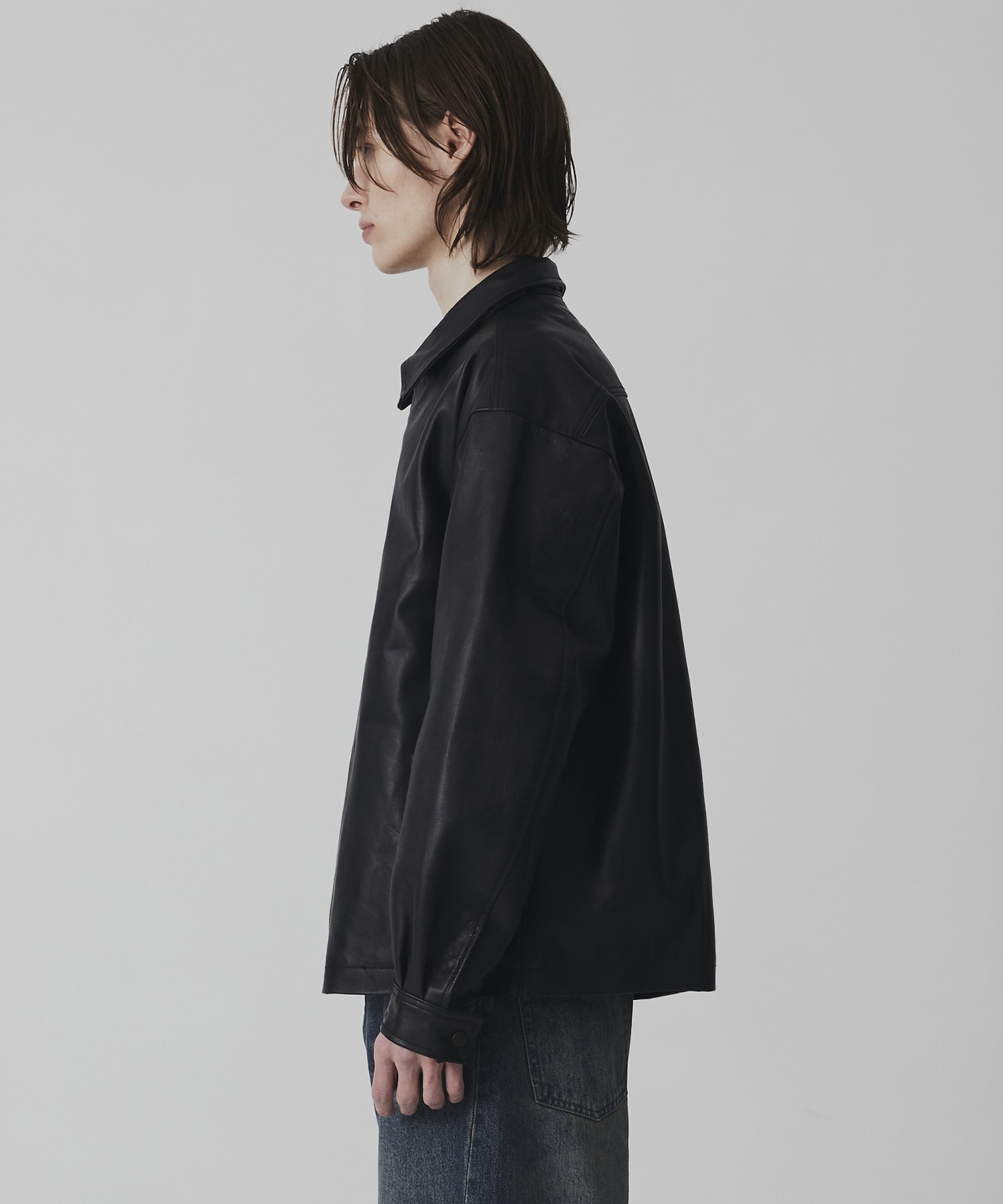 〈残りわずか｜再入荷なし〉WATER BUFFALO フライトレザーブルゾン