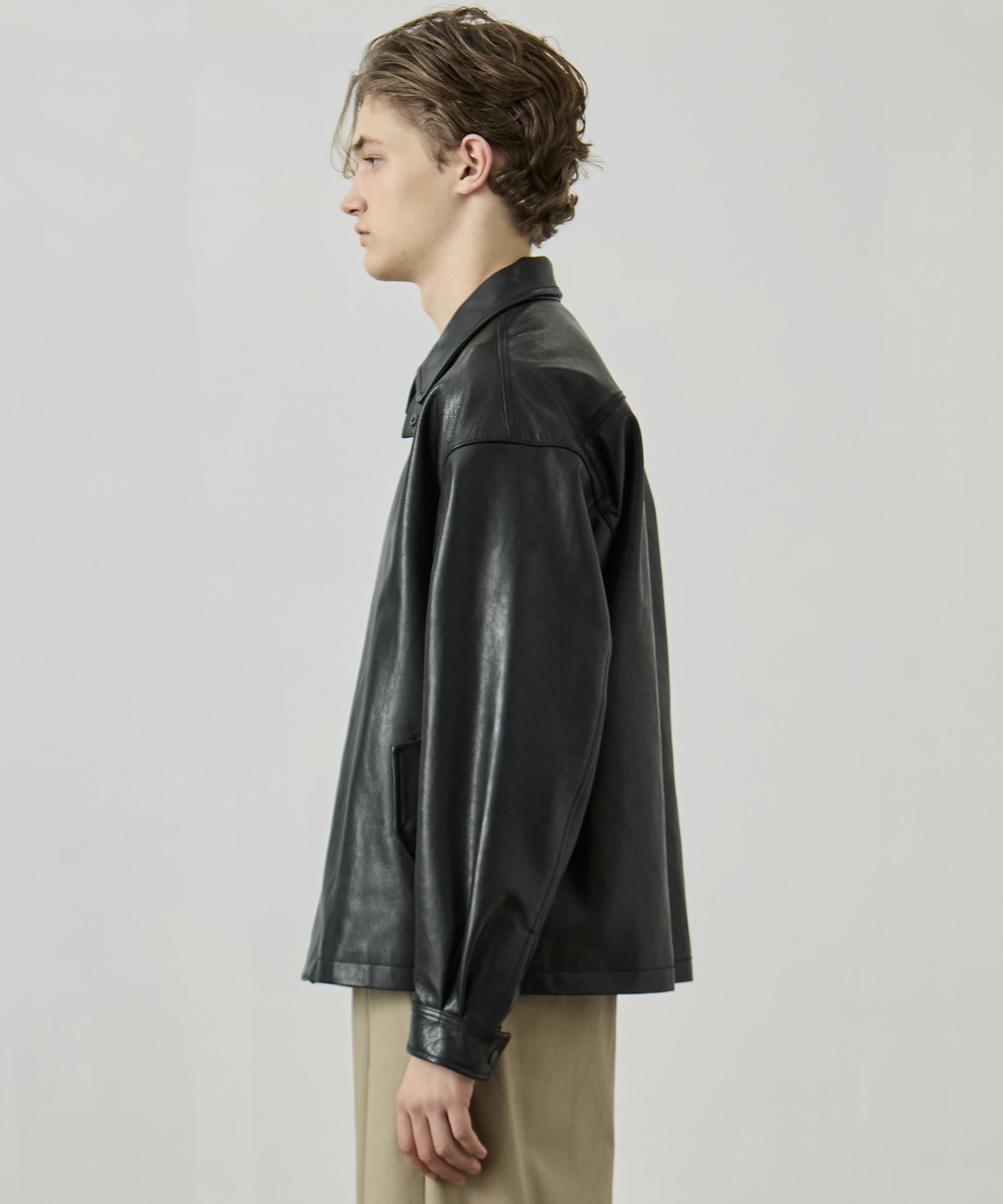 WATER BUFFALO フライトレザーブルゾン