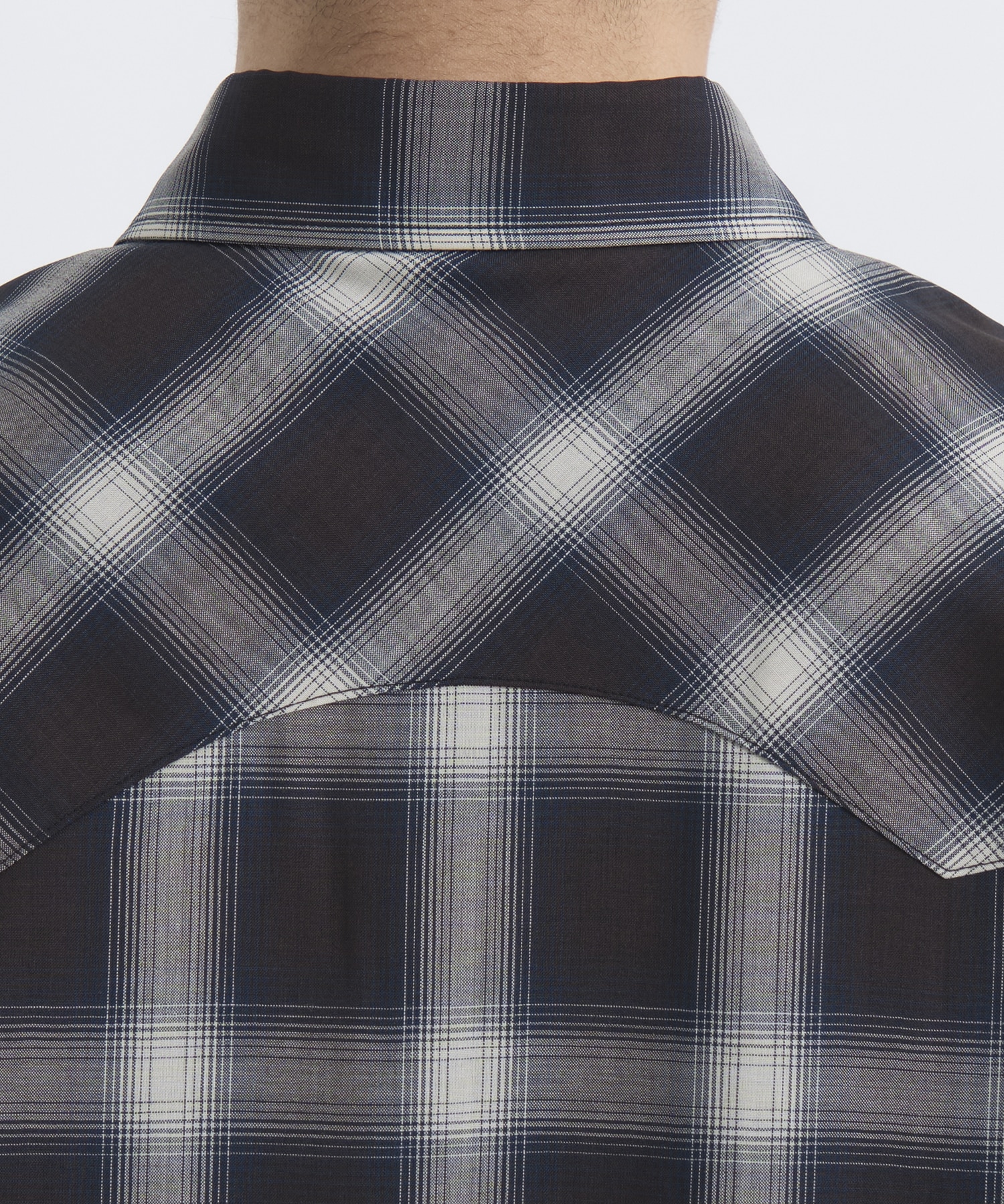 ウールオンブレチェック ウエスタンシャツ