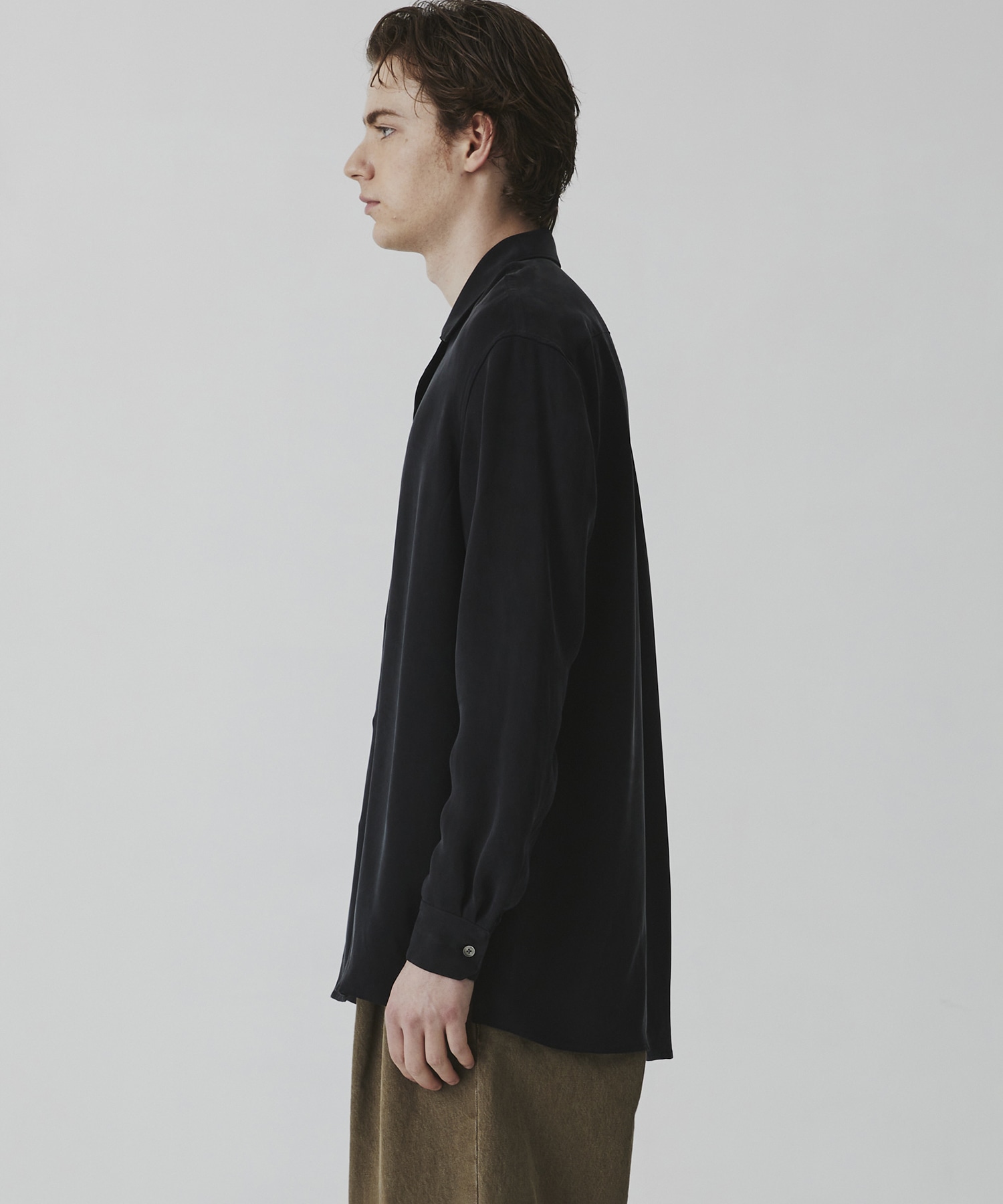 DOUBLE TWIST CUPRA オープンカラーシャツ