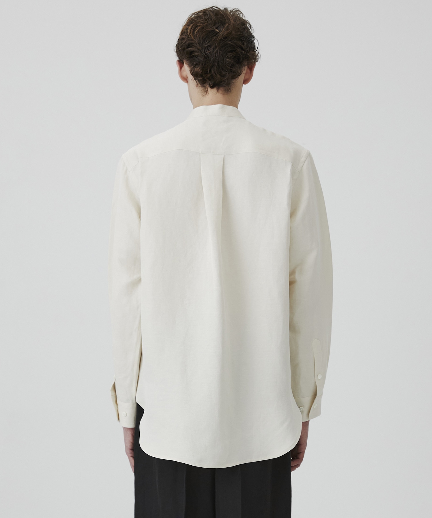 VINTAGE SILK LINEN グランパシャツ