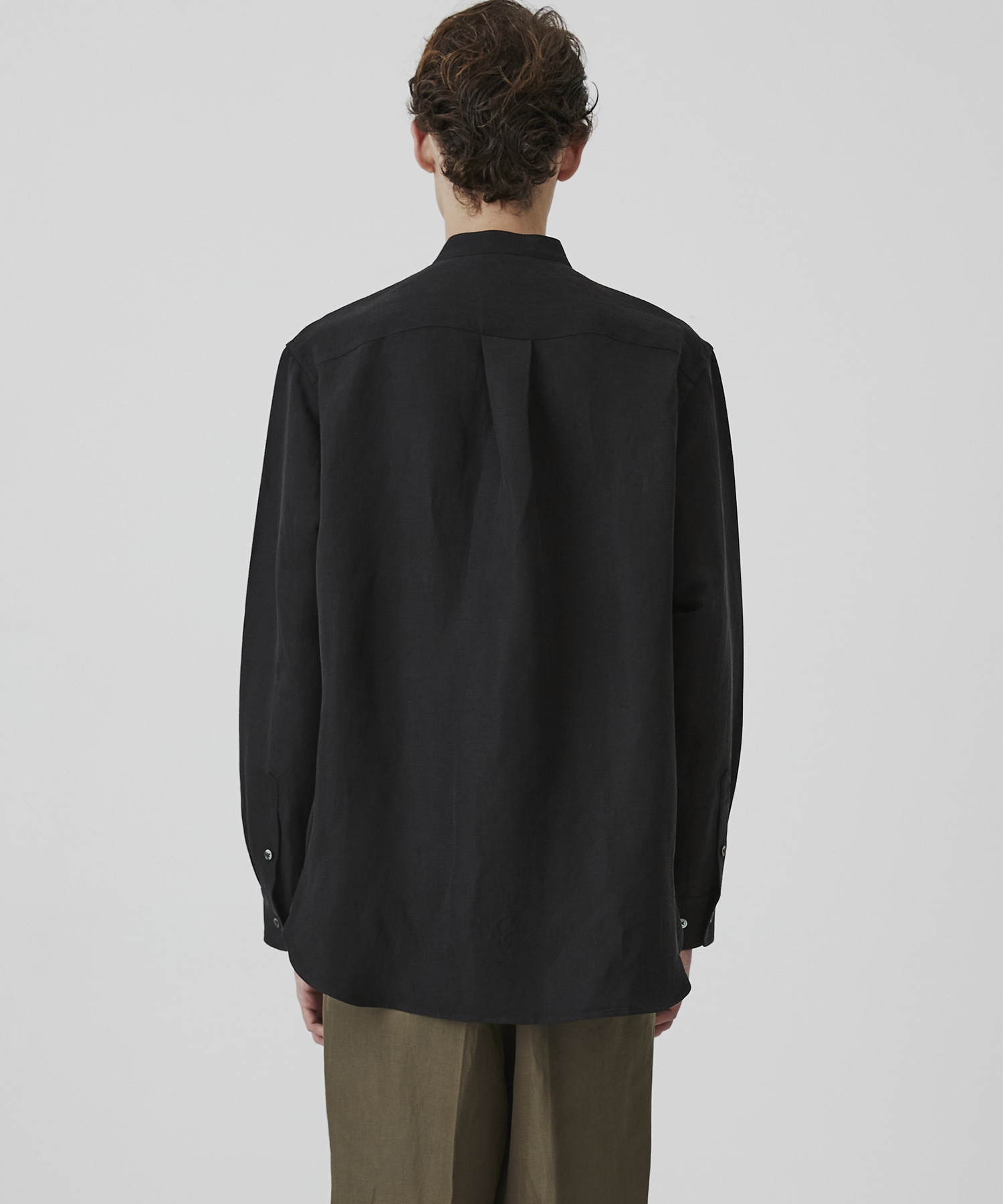 VINTAGE SILK LINEN グランパシャツ