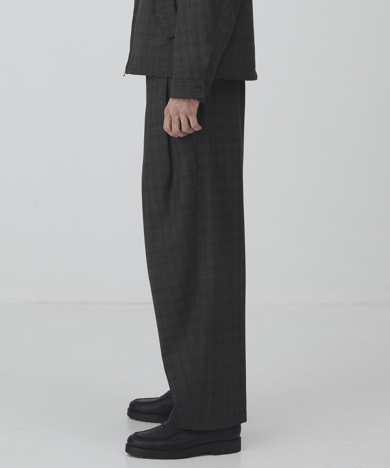 〈2026SS｜数量限定〉CUBA CHECK 2タックワイドパンツ