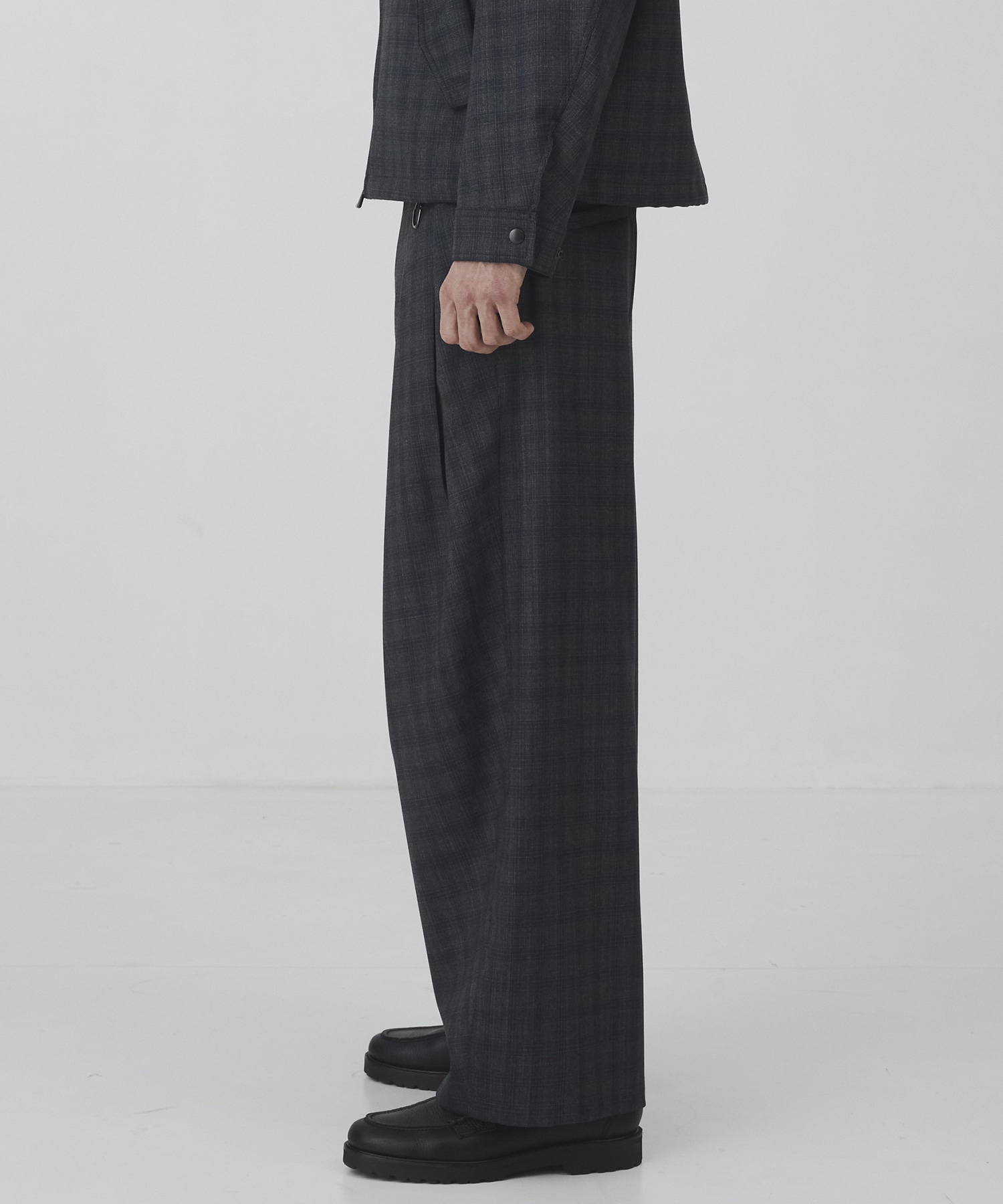 〈2026SS｜数量限定〉CUBA CHECK 2タックワイドパンツ