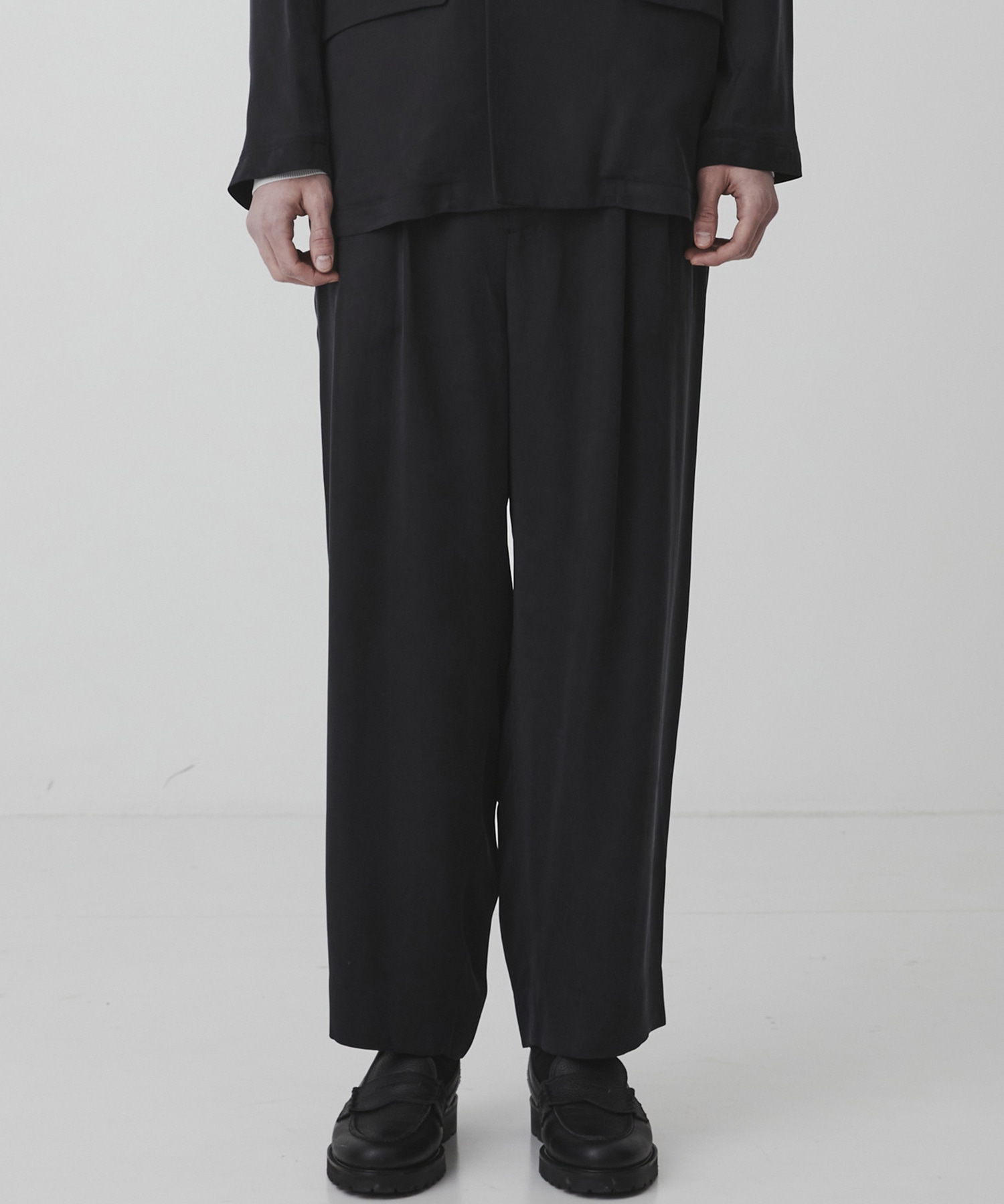 HIGH TWIST CUPRA 2タックイージーパンツ