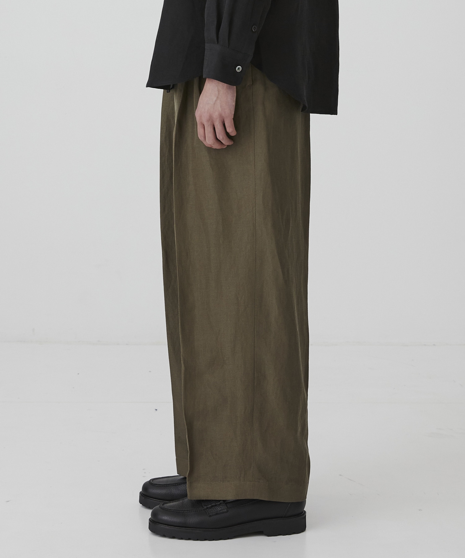 VINTAGE SILK LINEN 3タックスラックス