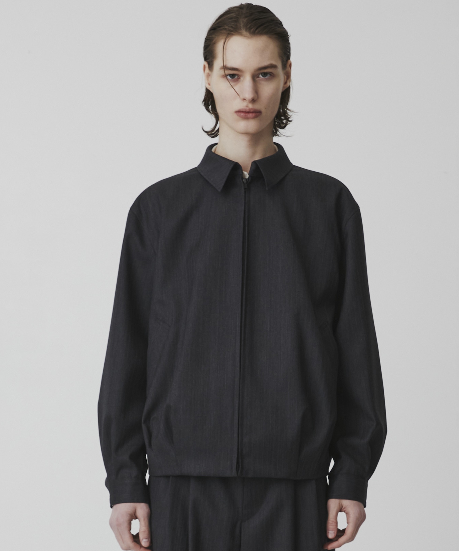 〈2026SS〉RWS CHUBUT WOOL バルーンジップブルゾン