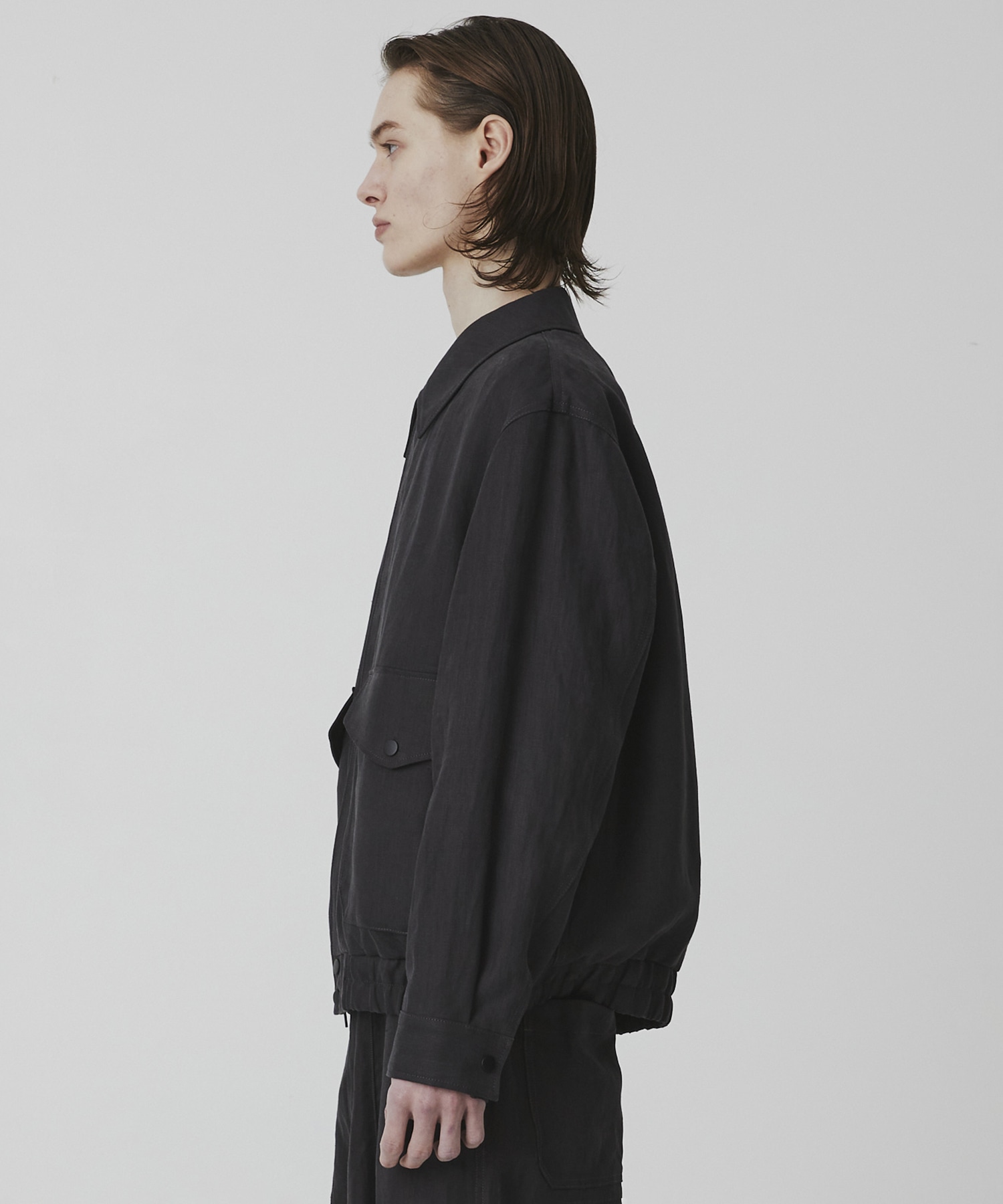 〈2026SS〉HEMP SUEDE フライトジップブルゾン