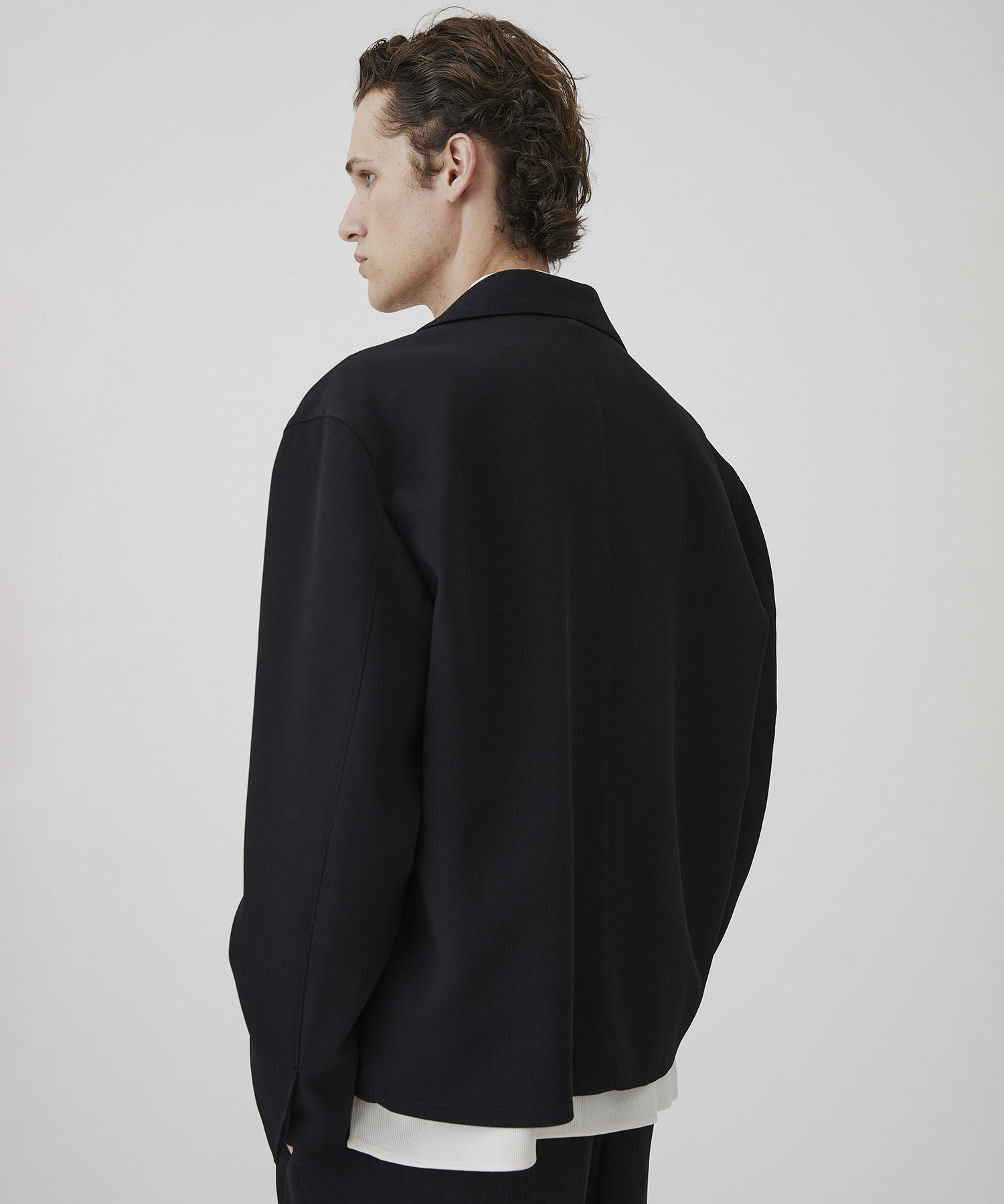 COLD DRY PLEATS ハリントンブルゾン