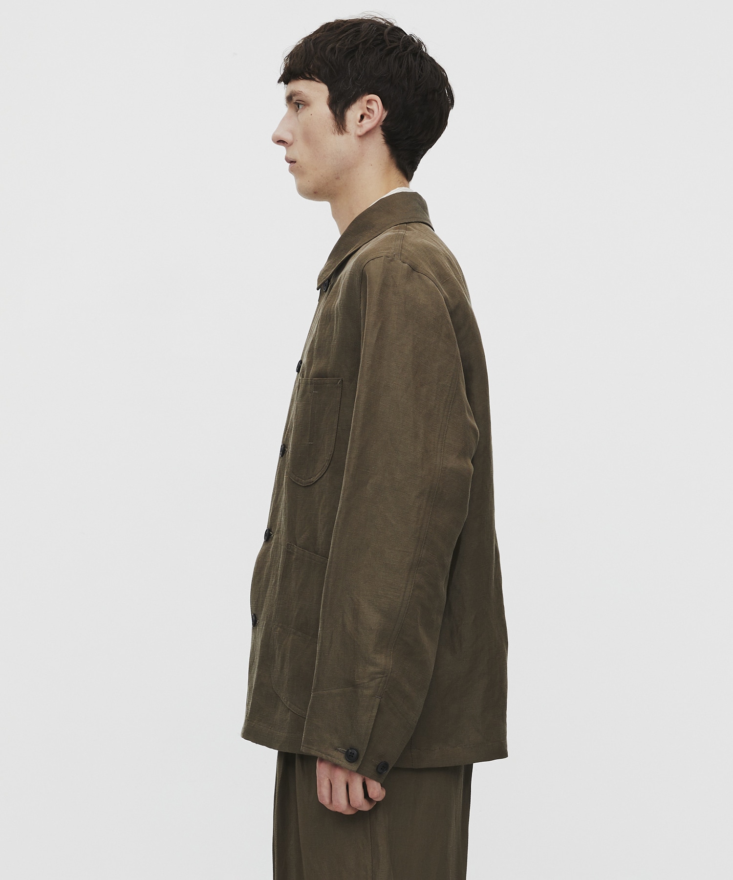 〈残りわずか｜再入荷なし〉VINTAGE SILK LINEN カバーオール