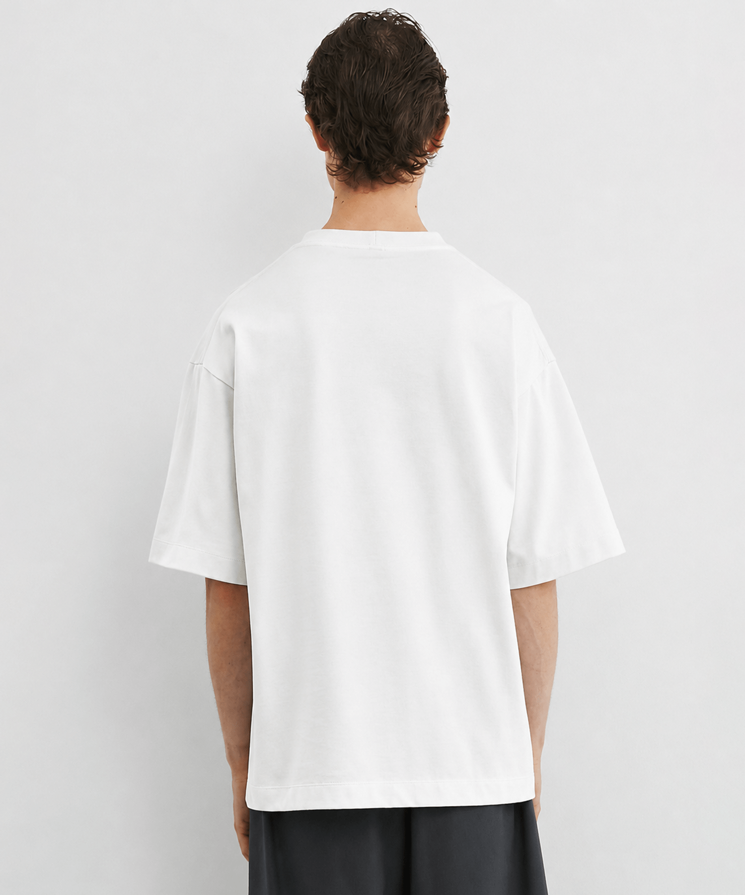 SEA ISLAND COTTON リラックスTシャツ(1 WHITE): : メンズ｜UNITED
