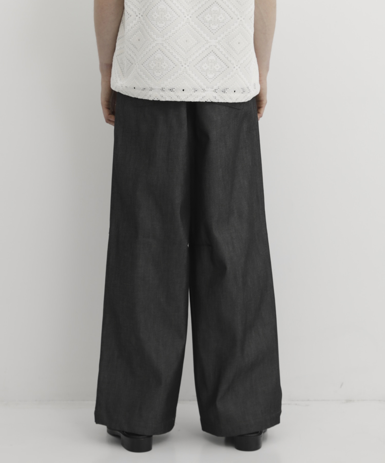 SUPIMA DENIM バギーパンツ
