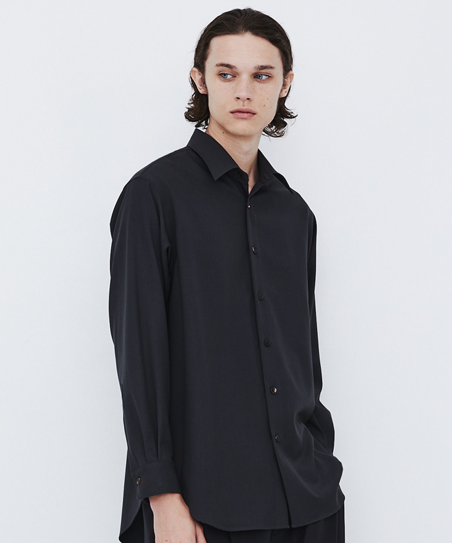 〈残りわずか|再入荷なし〉Super 120's WOOL SERGE LS SHIRT