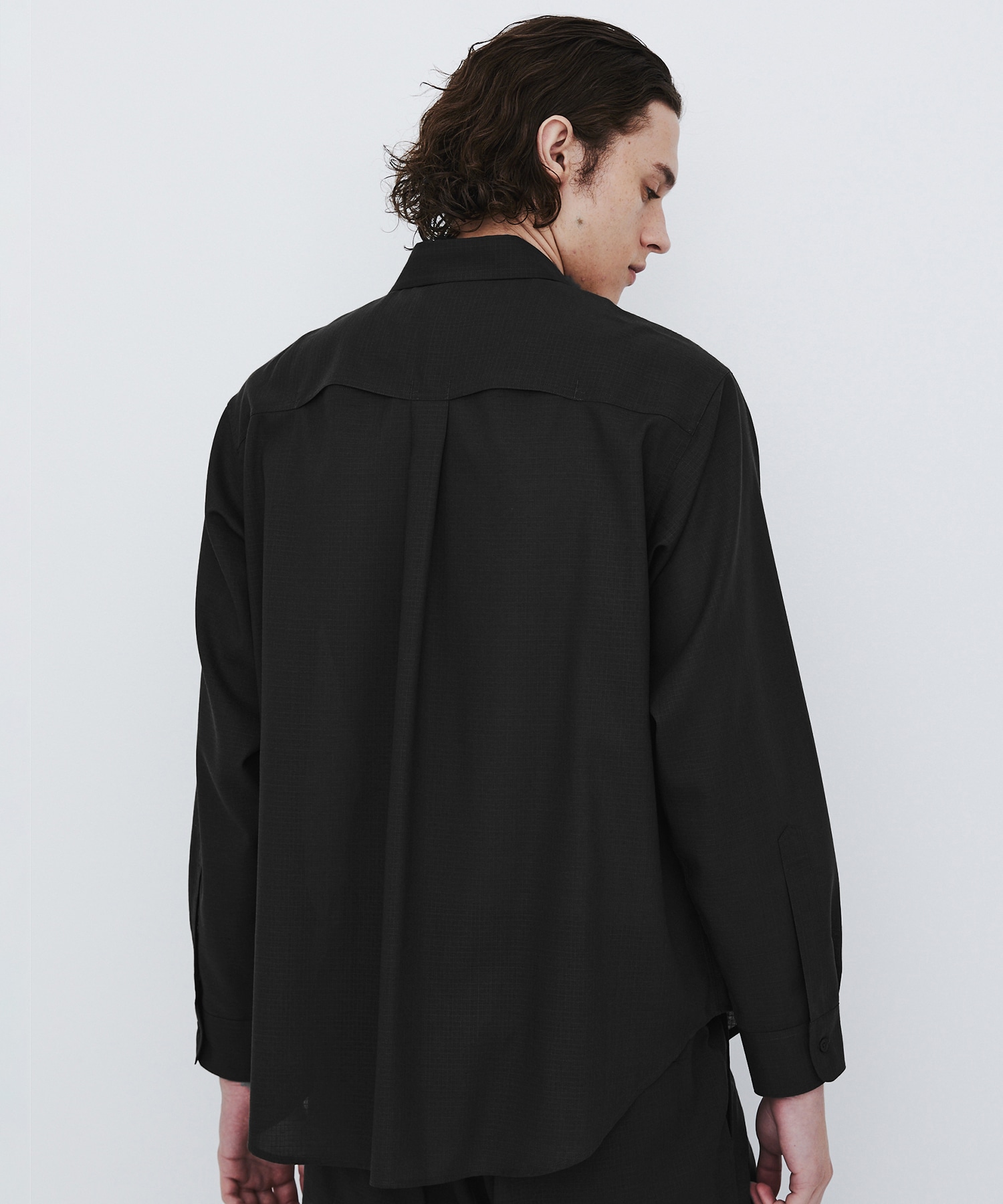 WOOL NYLON RIPSTOP ロングスリーブシャツ