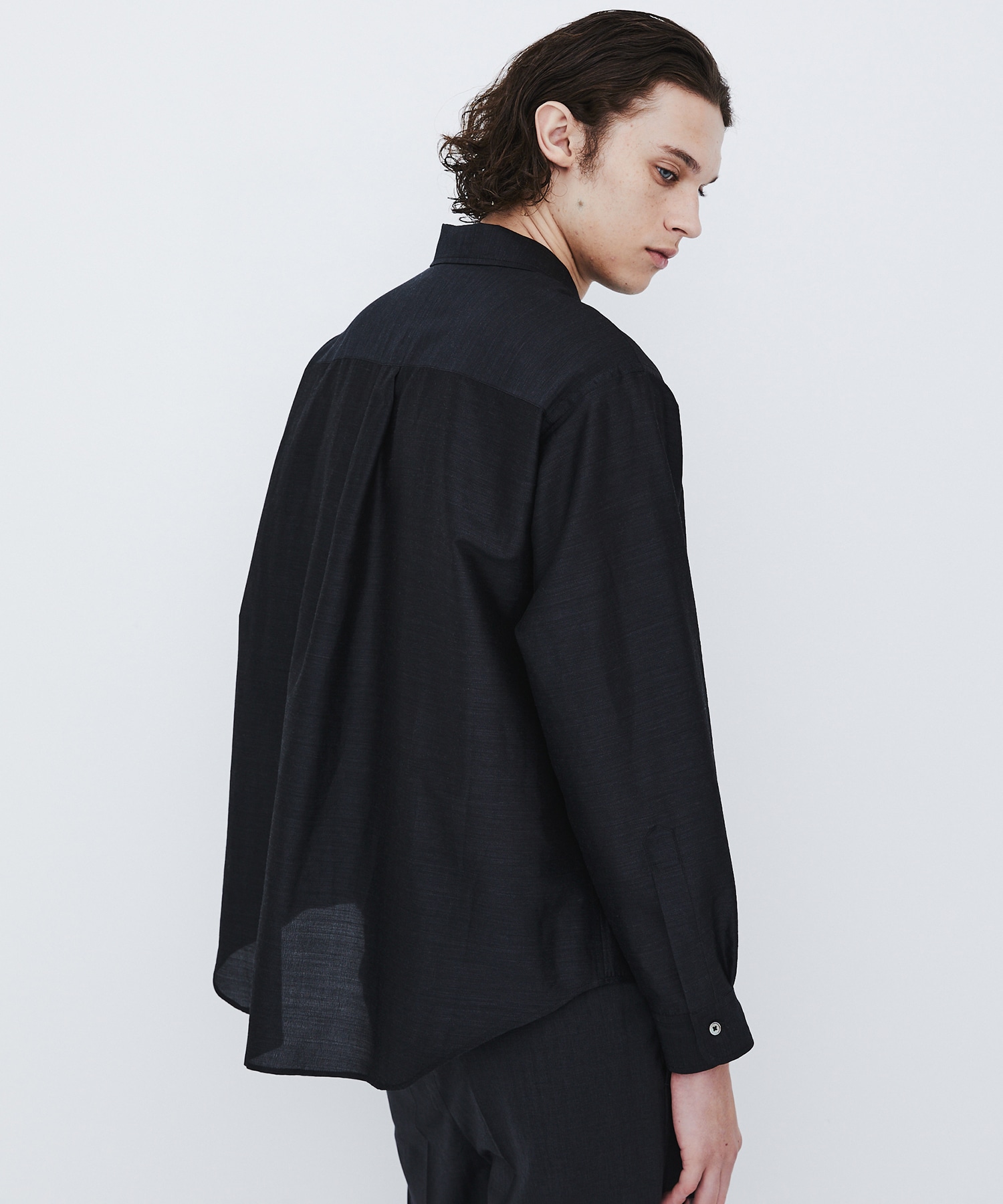 〈数量限定〉WOOL SILK RELAX SHIRT
