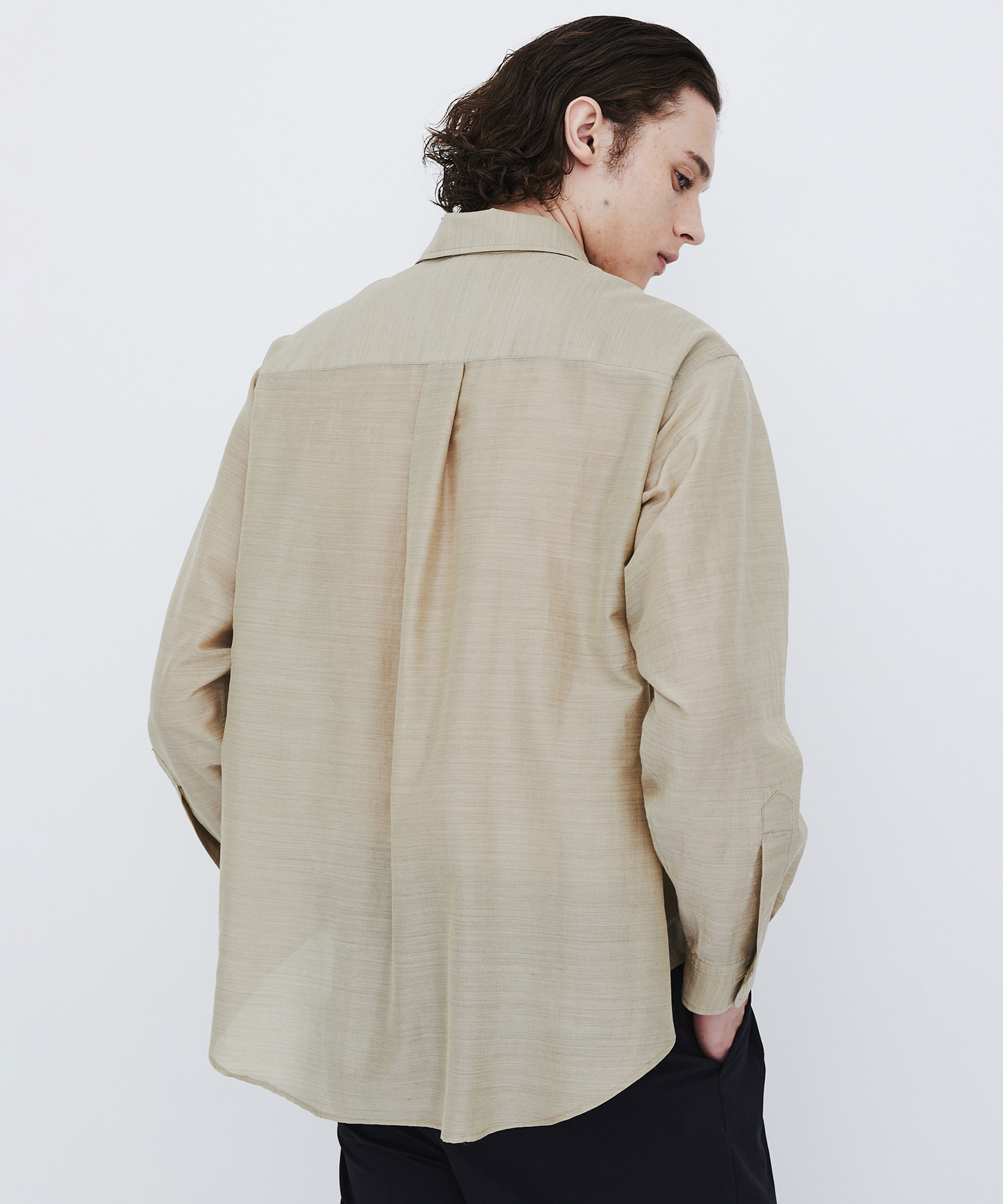 〈数量限定〉WOOL SILK RELAX SHIRT