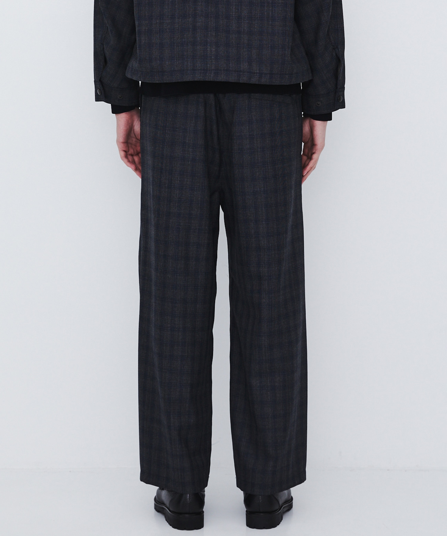 〈数量限定〉CUBA CHECK 2タックワイドパンツ