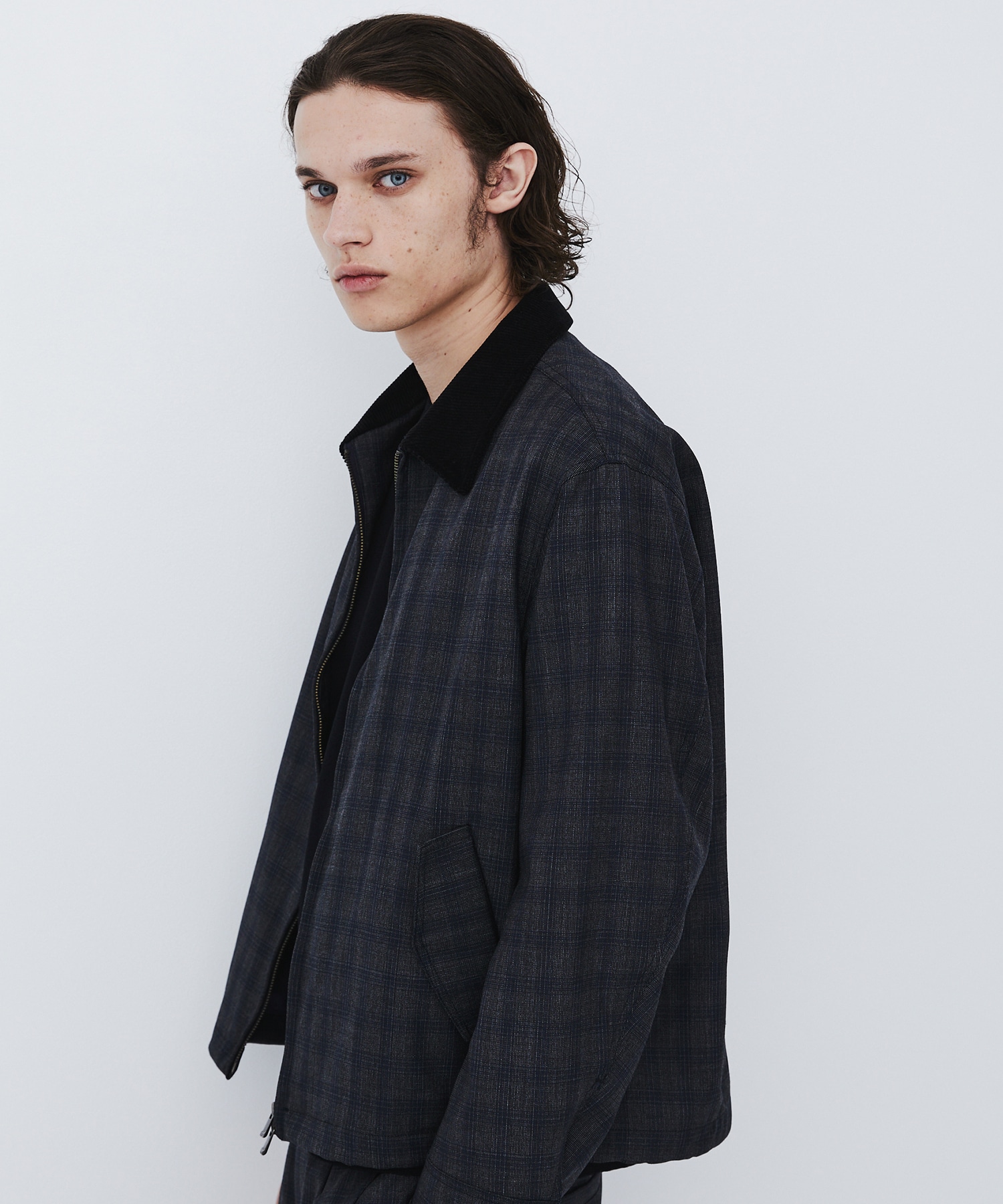 〈残りわずか|再入荷なし〉CUBA CHECK ハリントンブルゾン