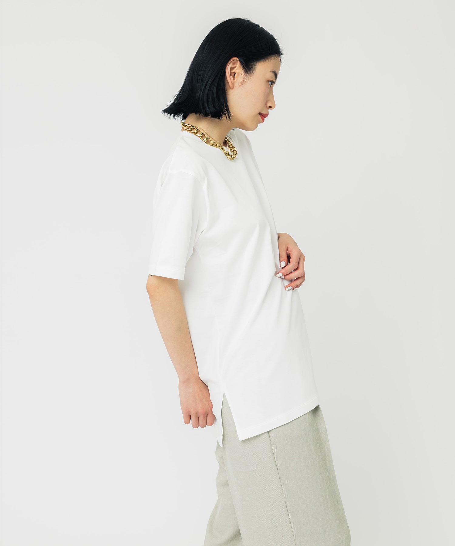 SUVINスリープライTシャツ