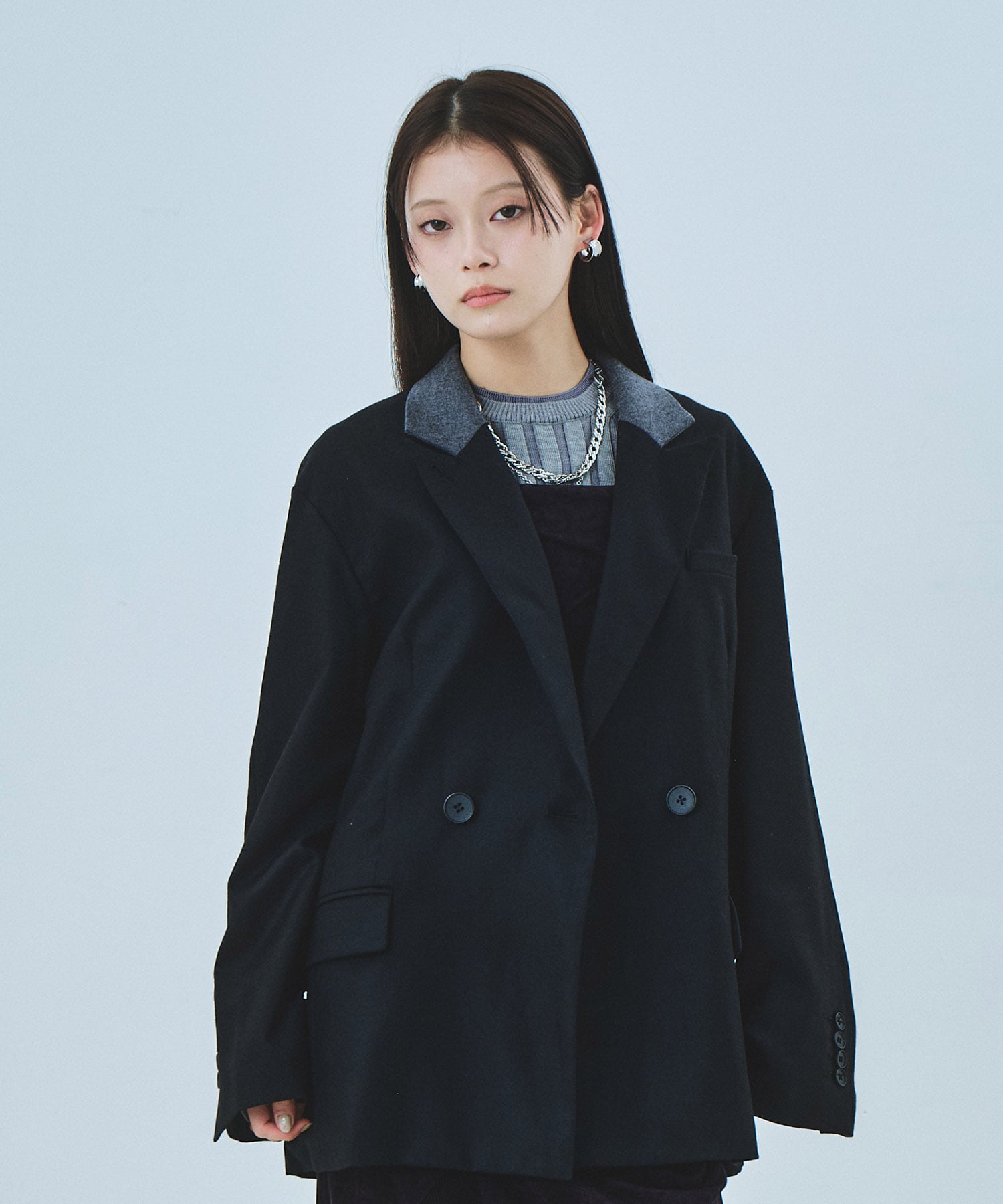 ラペルポイントテーラードジャケット