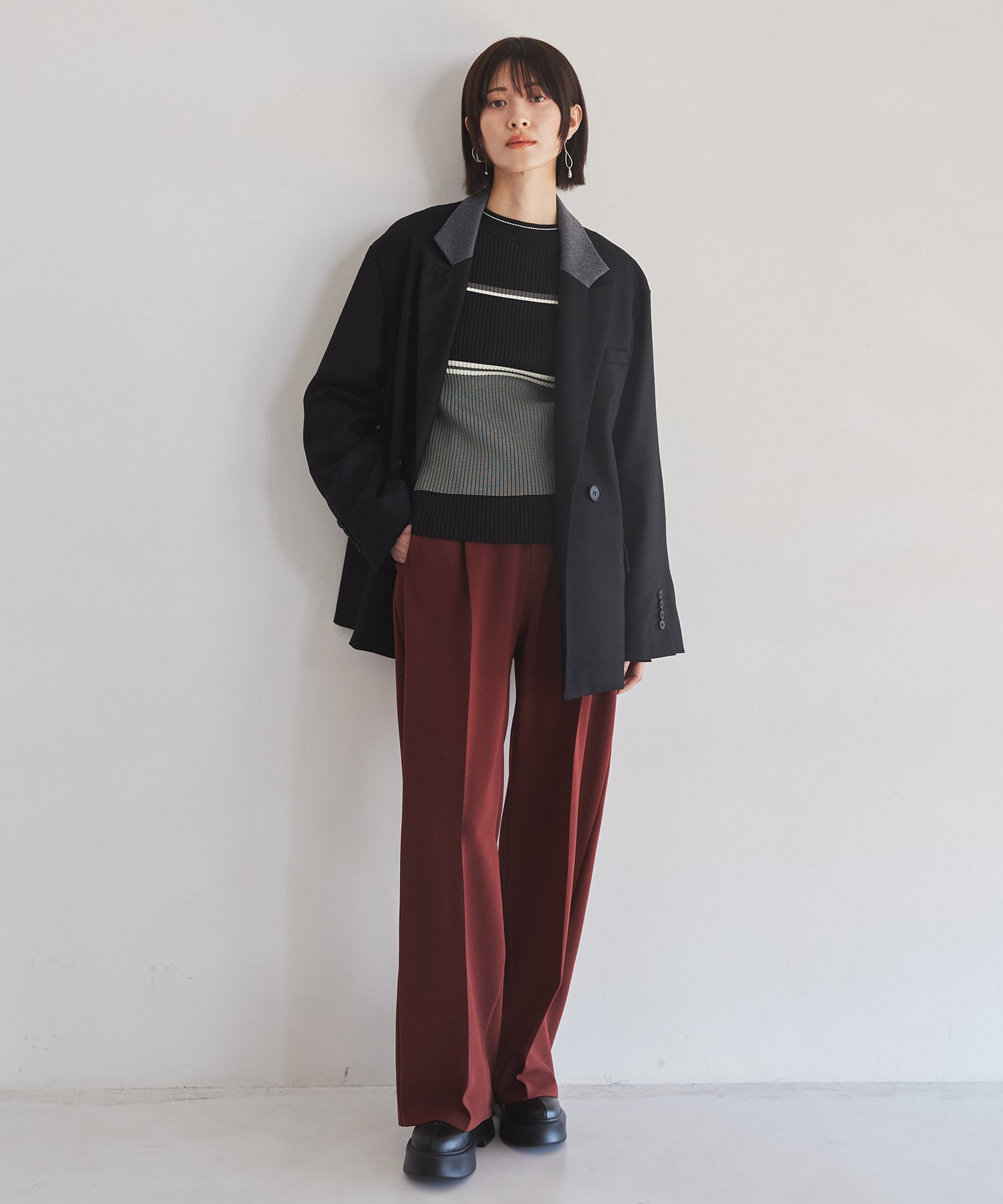 ラペルポイントテーラードジャケット