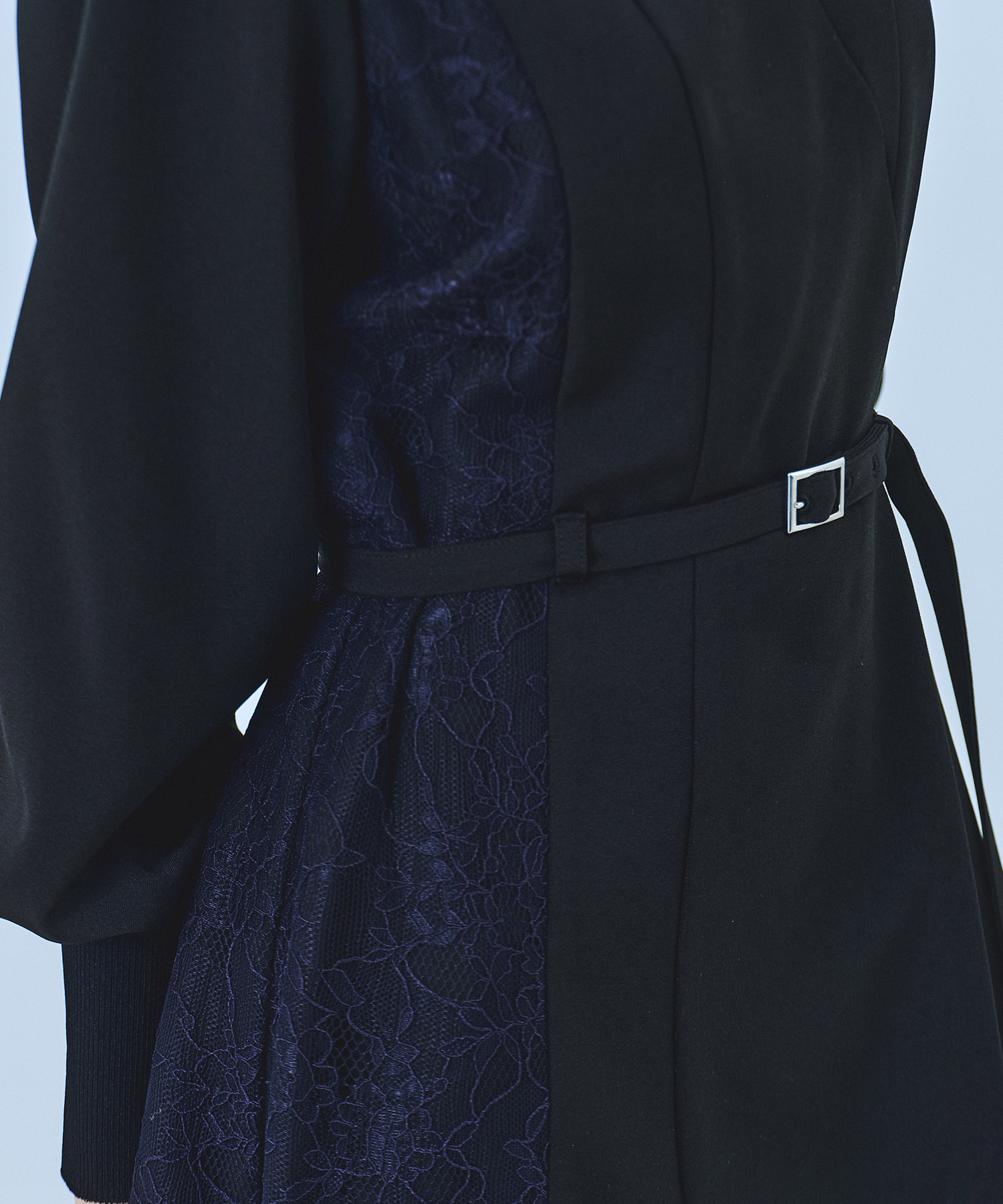 レースドッキングカシュクールワンピース